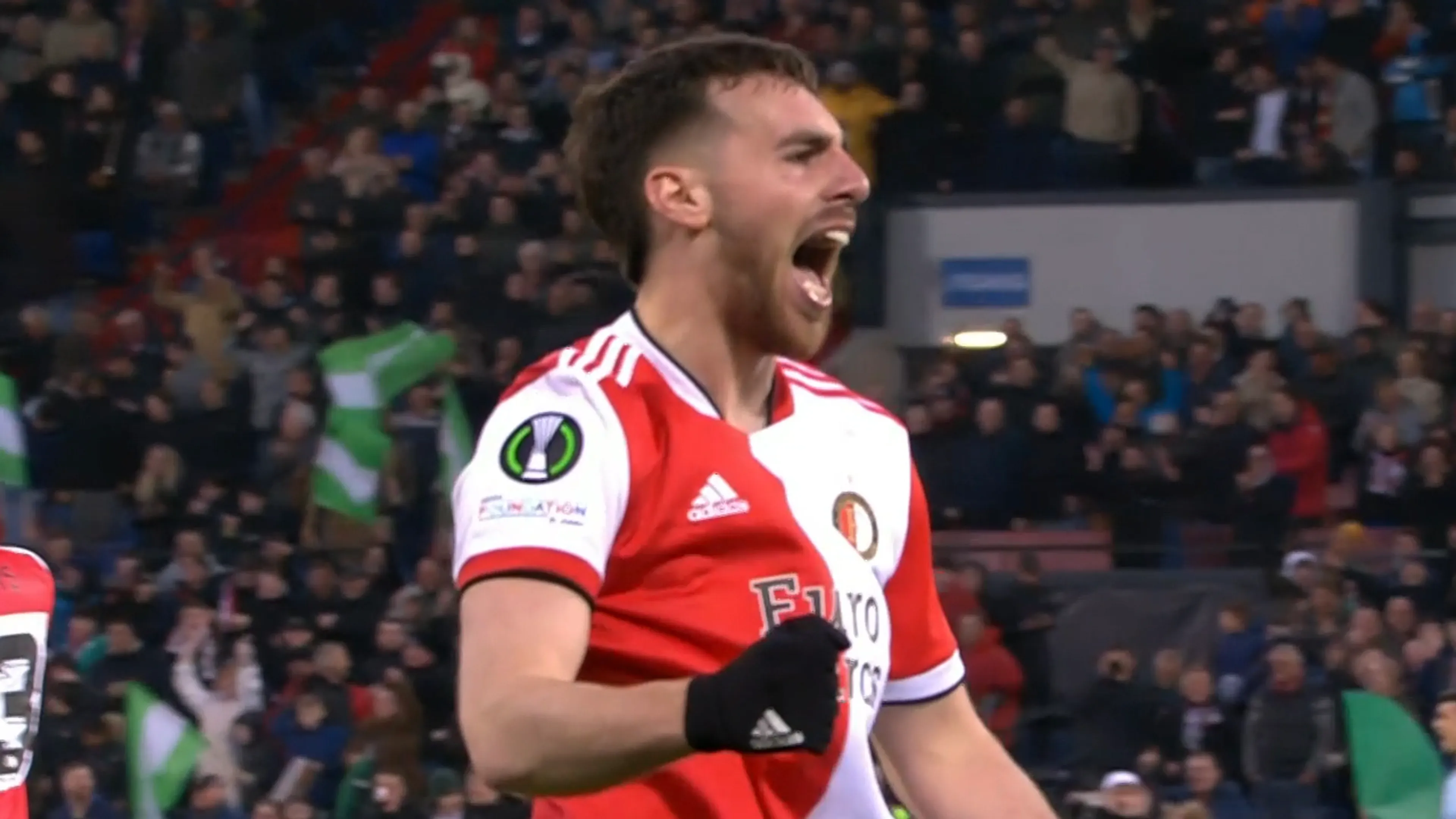VIDEOGOAL: Feyenoord - Slavia Praag 3-2 (Kökcü)