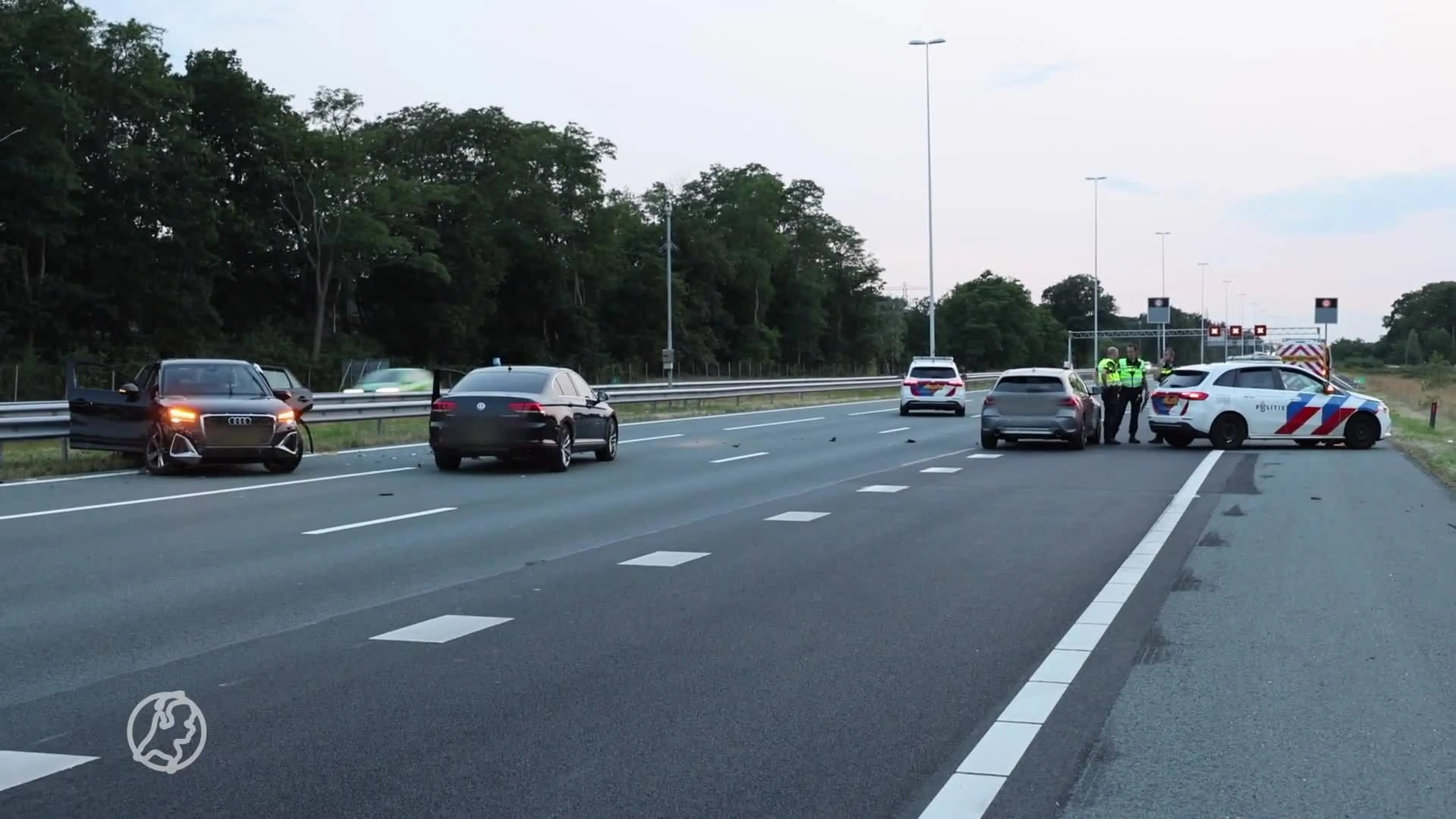Vier gewonden bij ongeluk A12