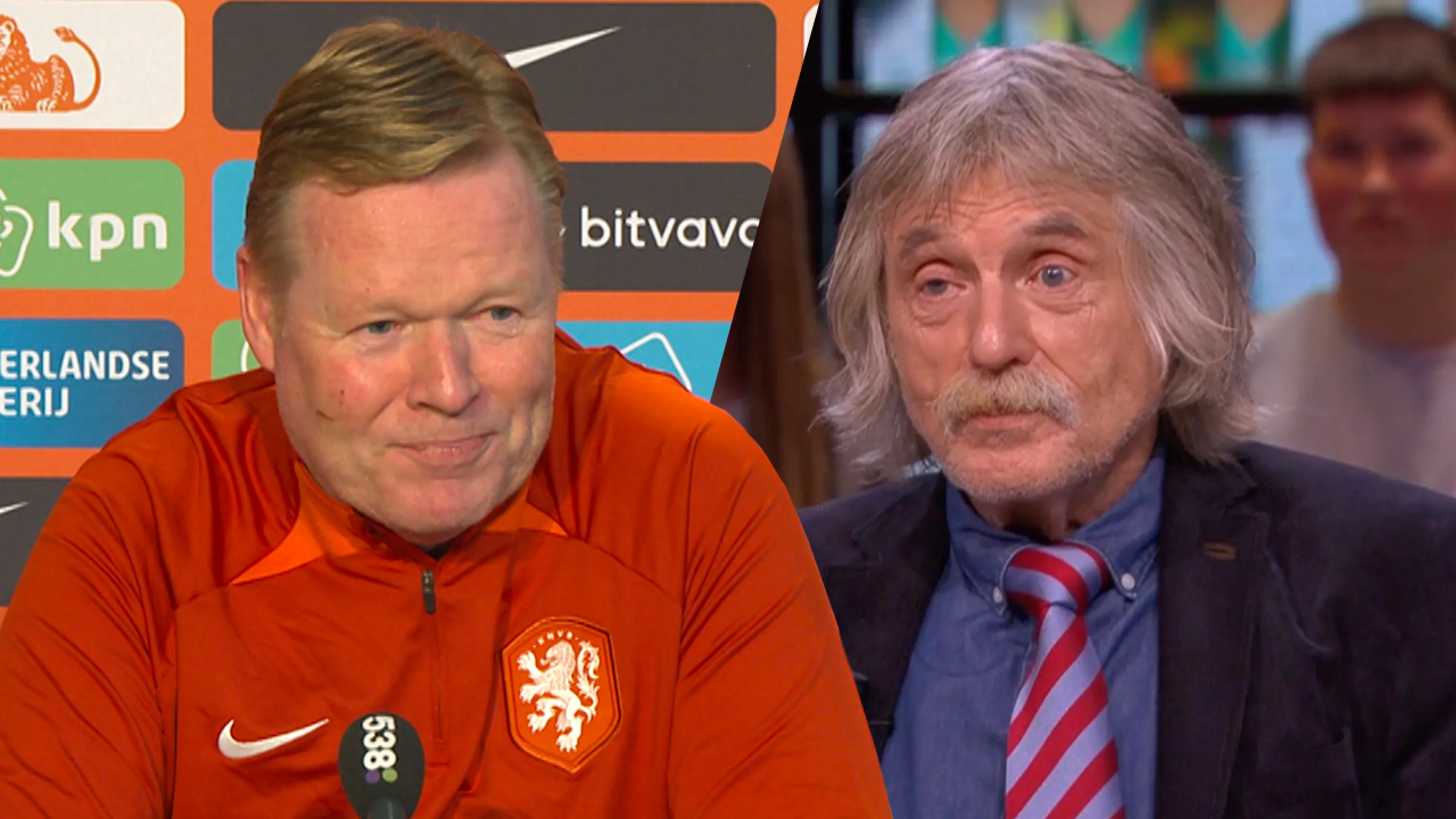 Ronald Koeman geniet van uitgesproken Johan Derksen: 'In best wel veel dingen heeft hij gelijk'