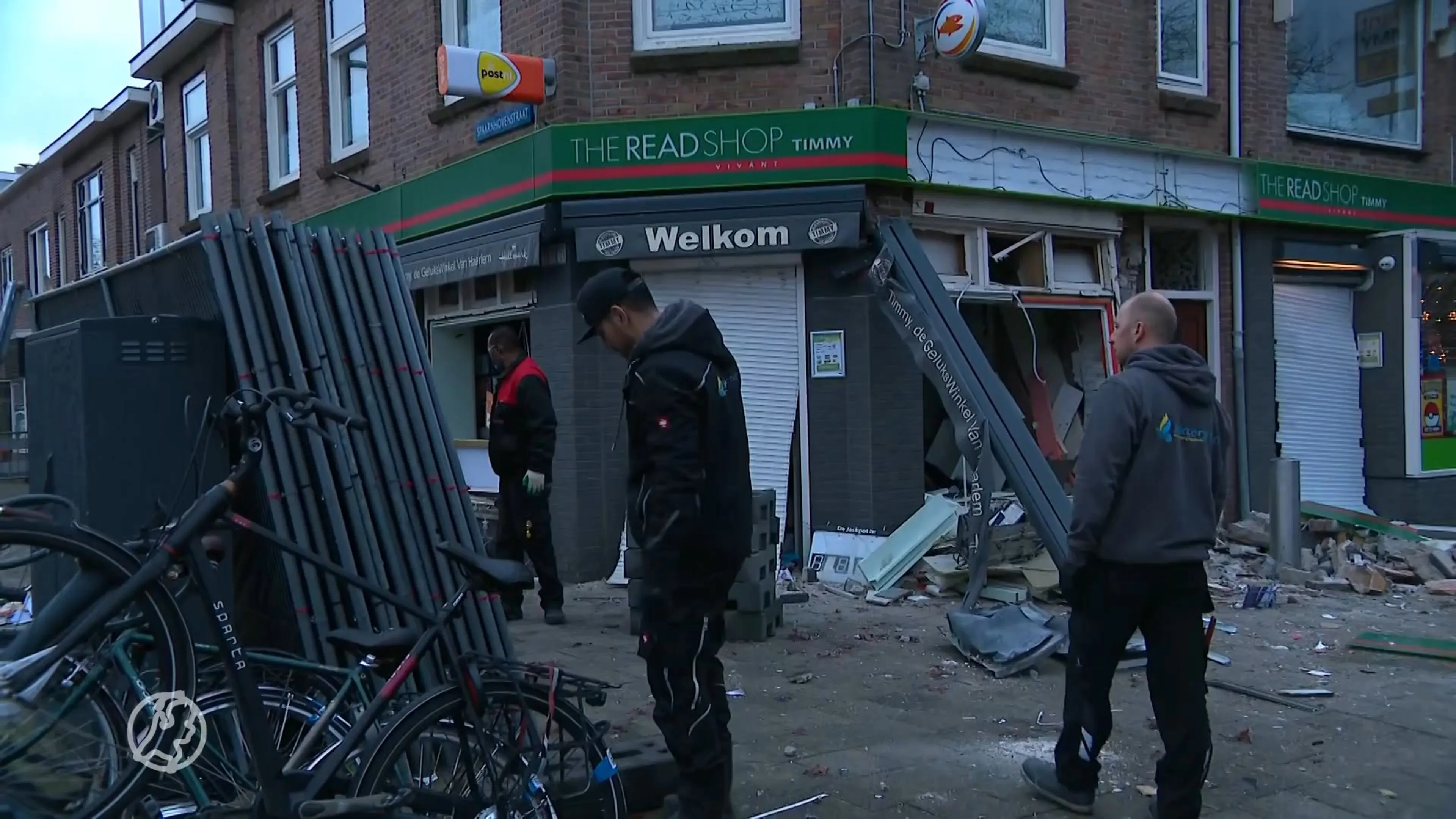 Buurt schrikt wakker van plofkraak op geldautomaat Haarlem
