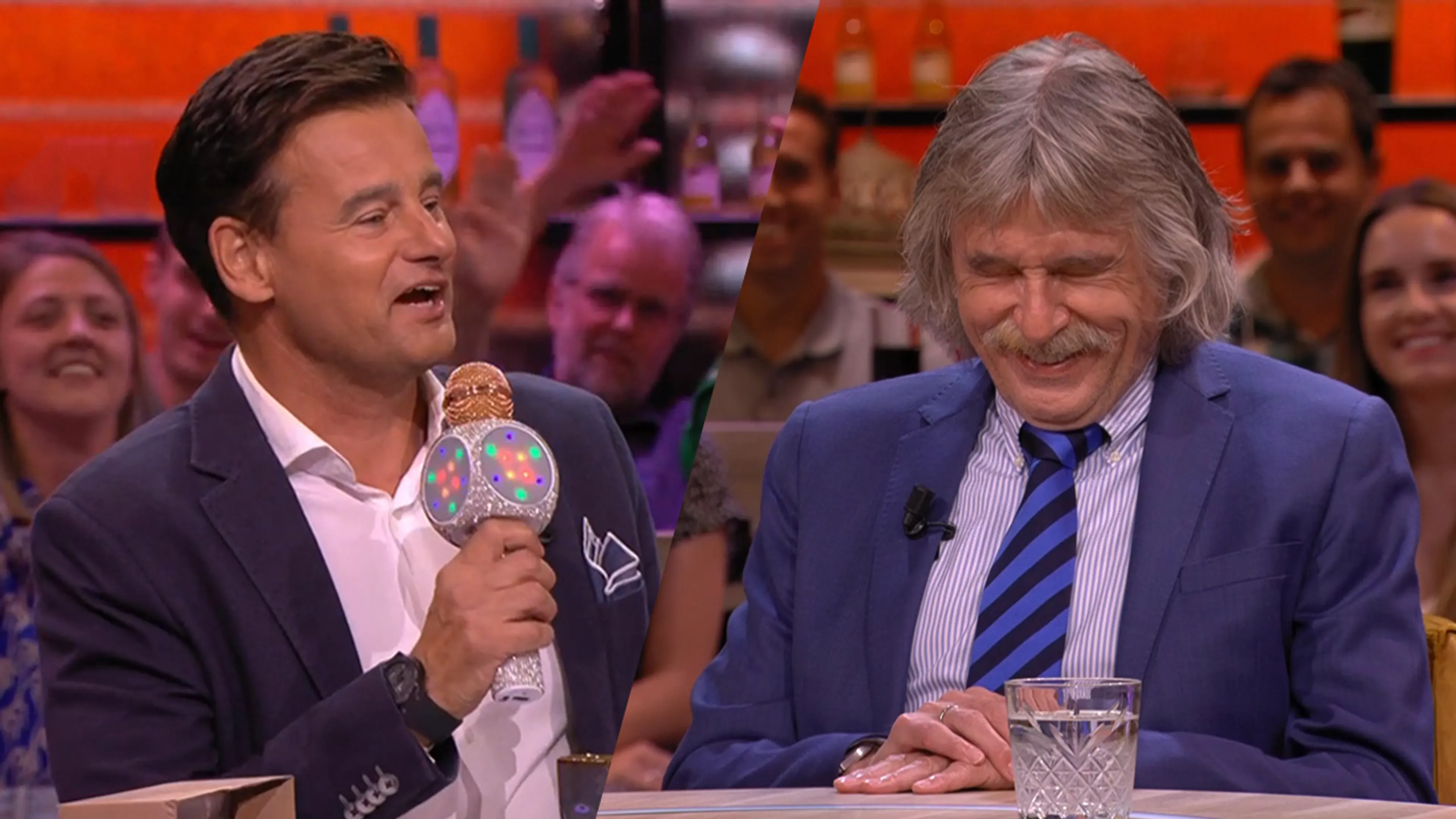 Wilfred verrast Vandaag Inside-tafel met live optreden tijdens opening