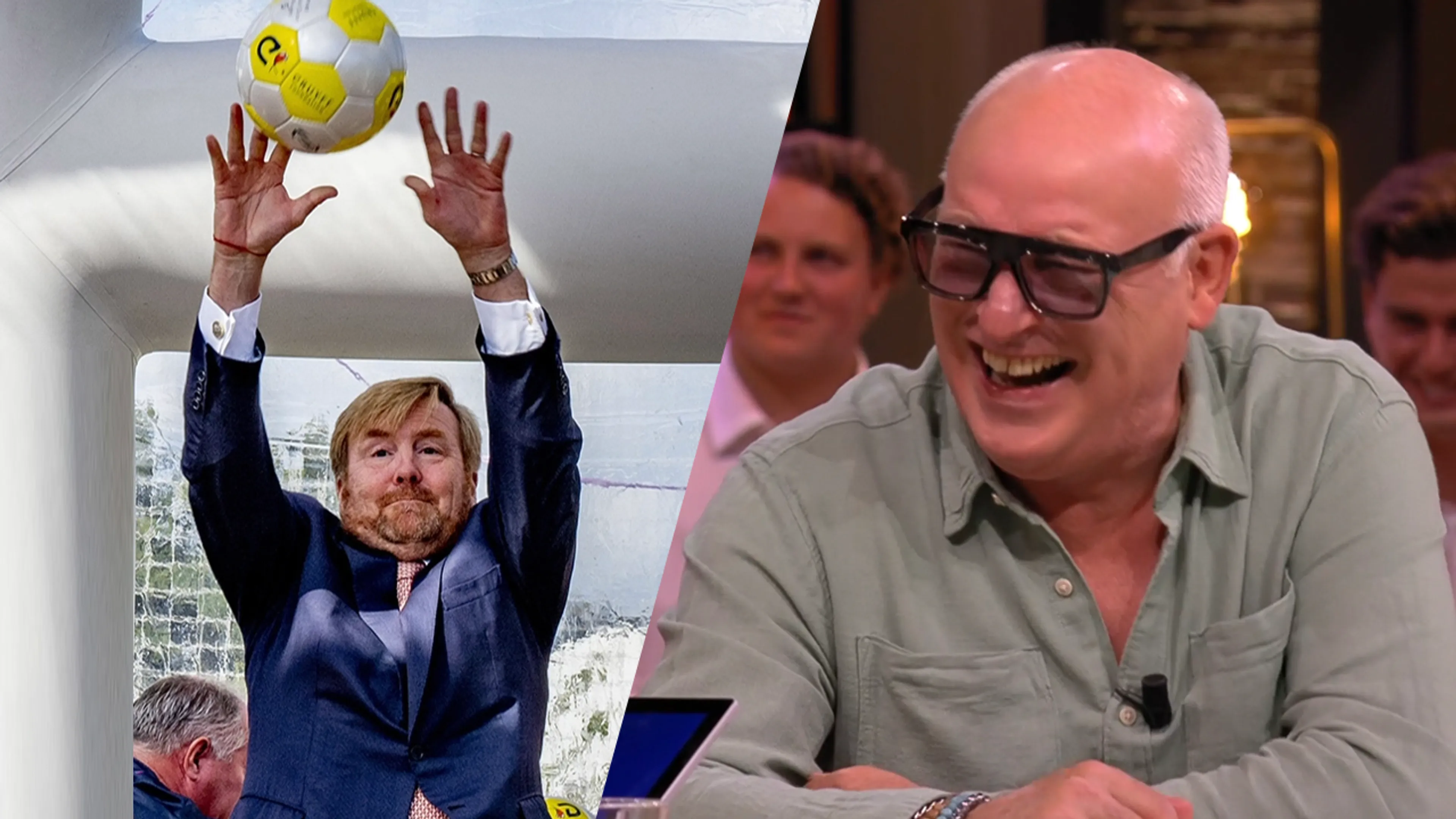 René lacht om beelden Willem-Alexander: 'Die man moet toch ook gewoon alcoholist zijn!'
