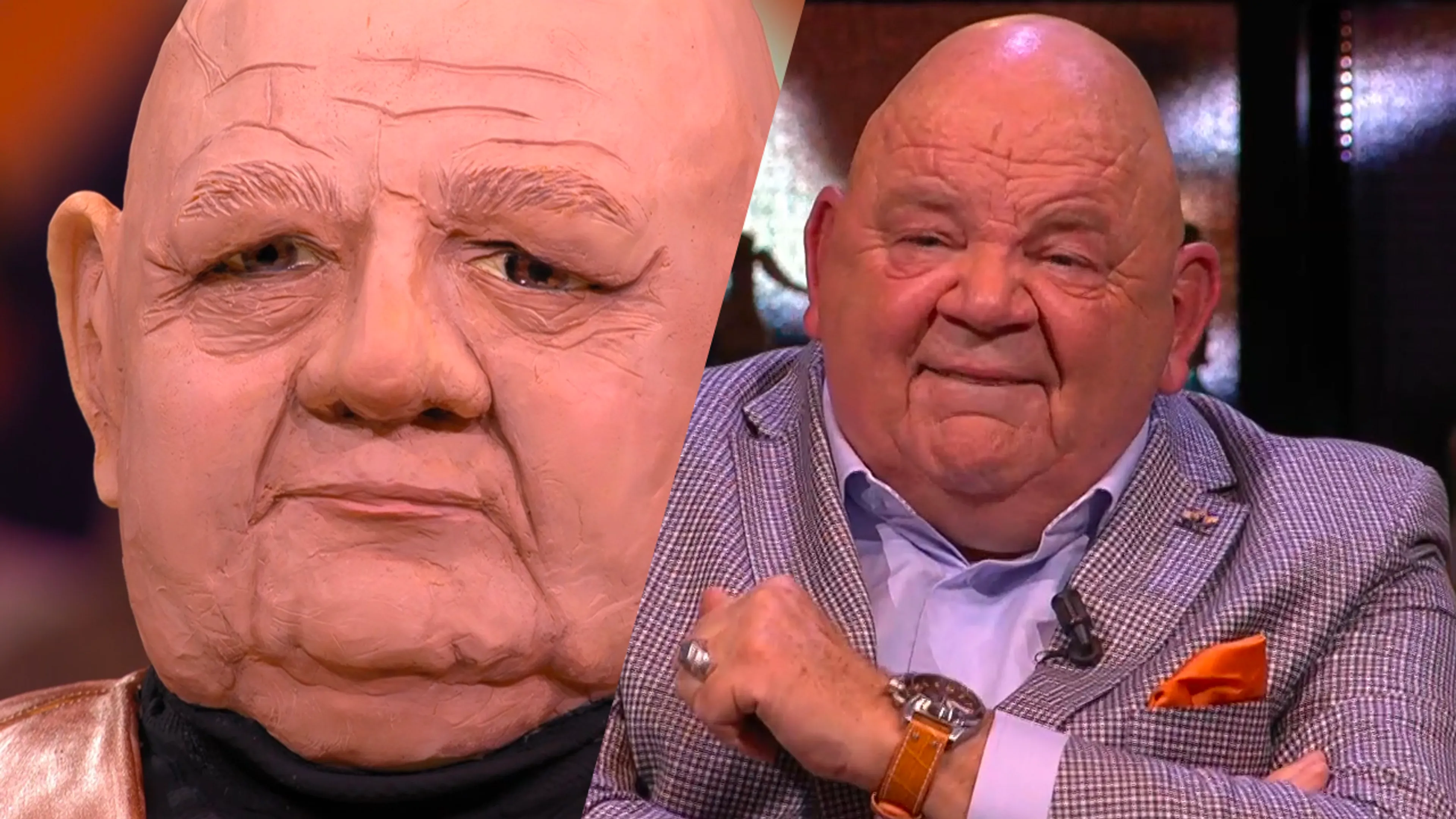 Pieter Cobelens kijkt verlekkerd naar grote taart: 'Eet je 'm in één keer op?'