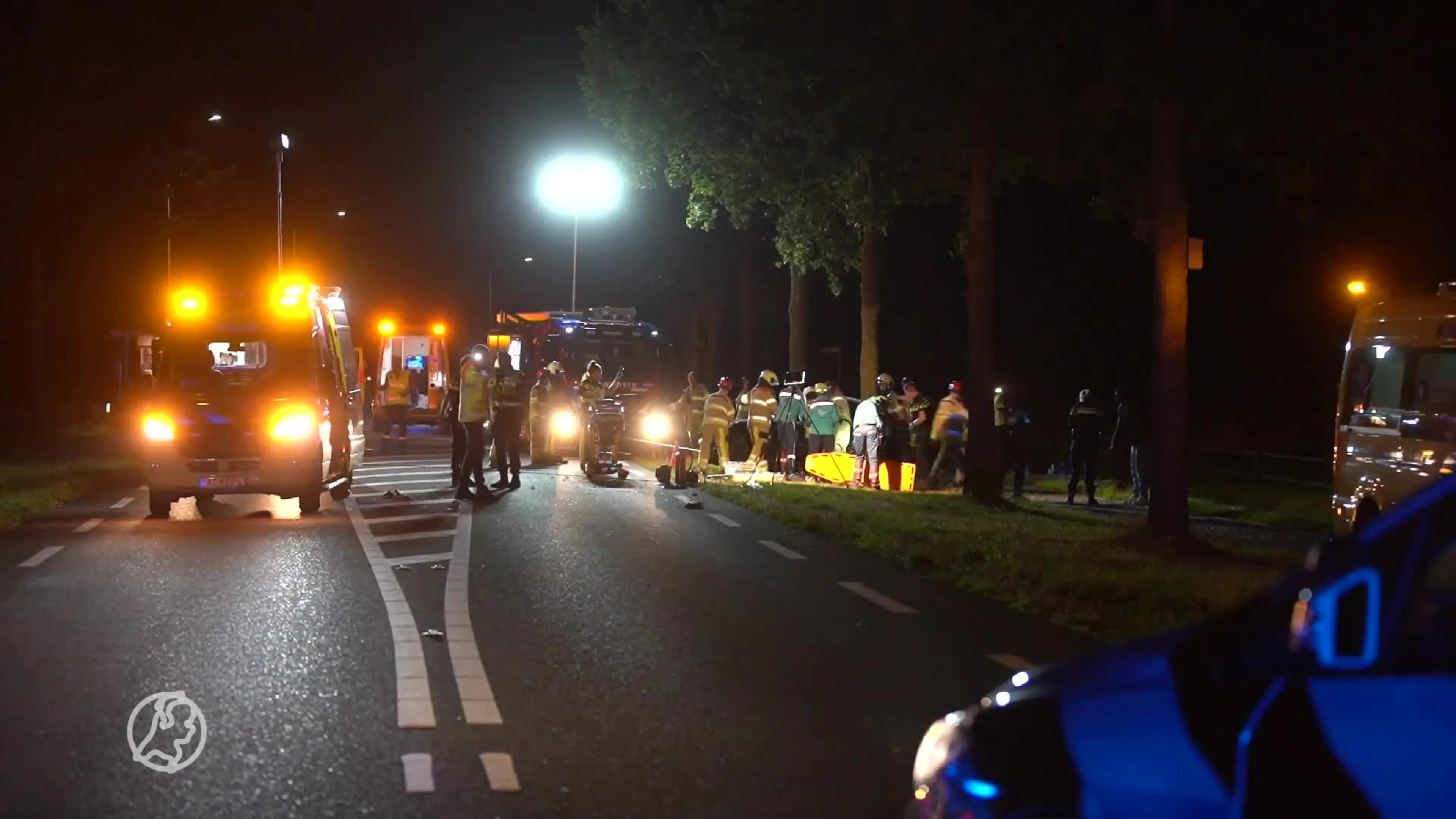 Vijf jongeren zwaargewond bij crash op N756
