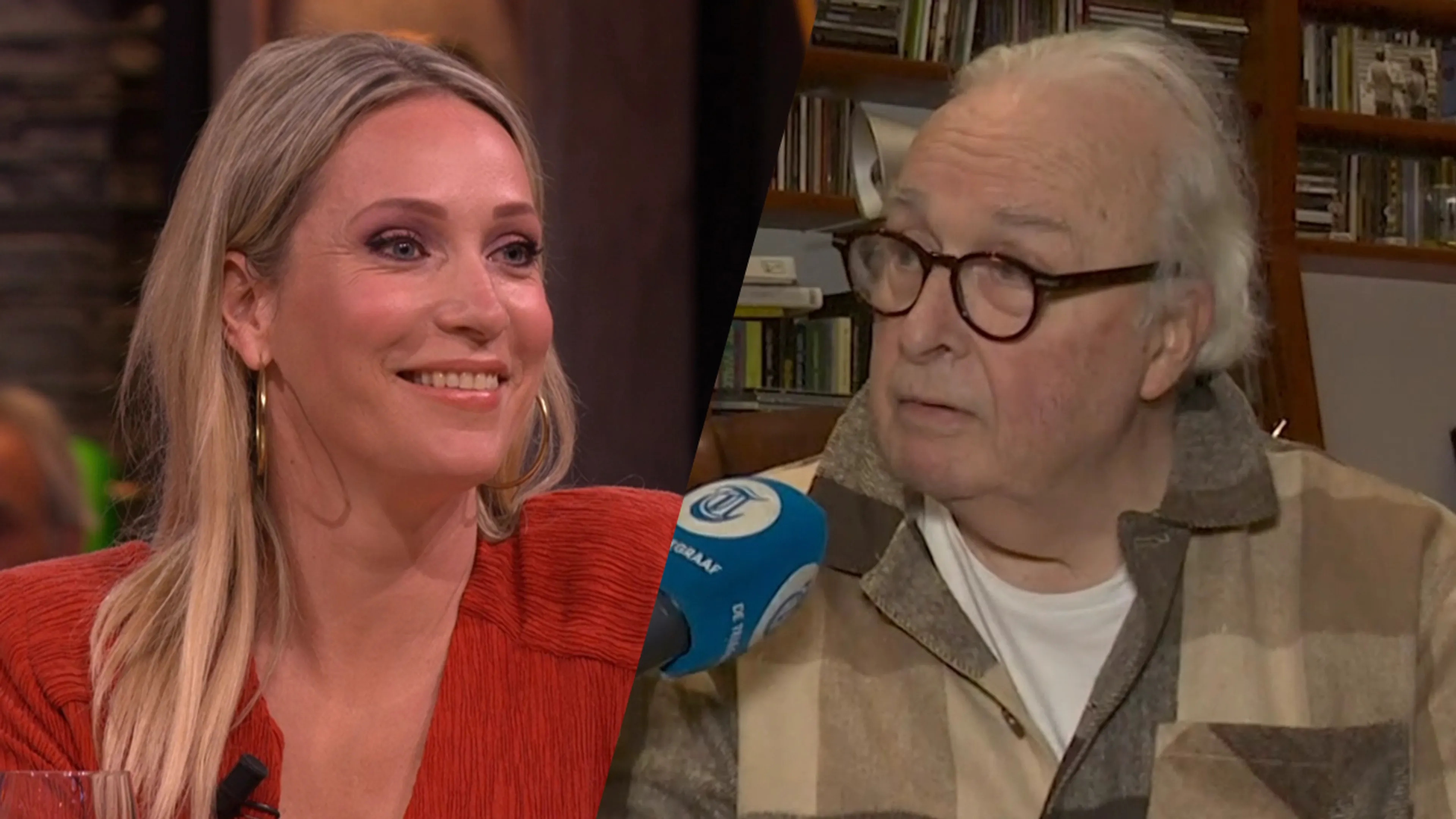 Hélène geniet van interview met nukkige Mart Smeets: 'Ik vind het leuk om naar te kijken!’