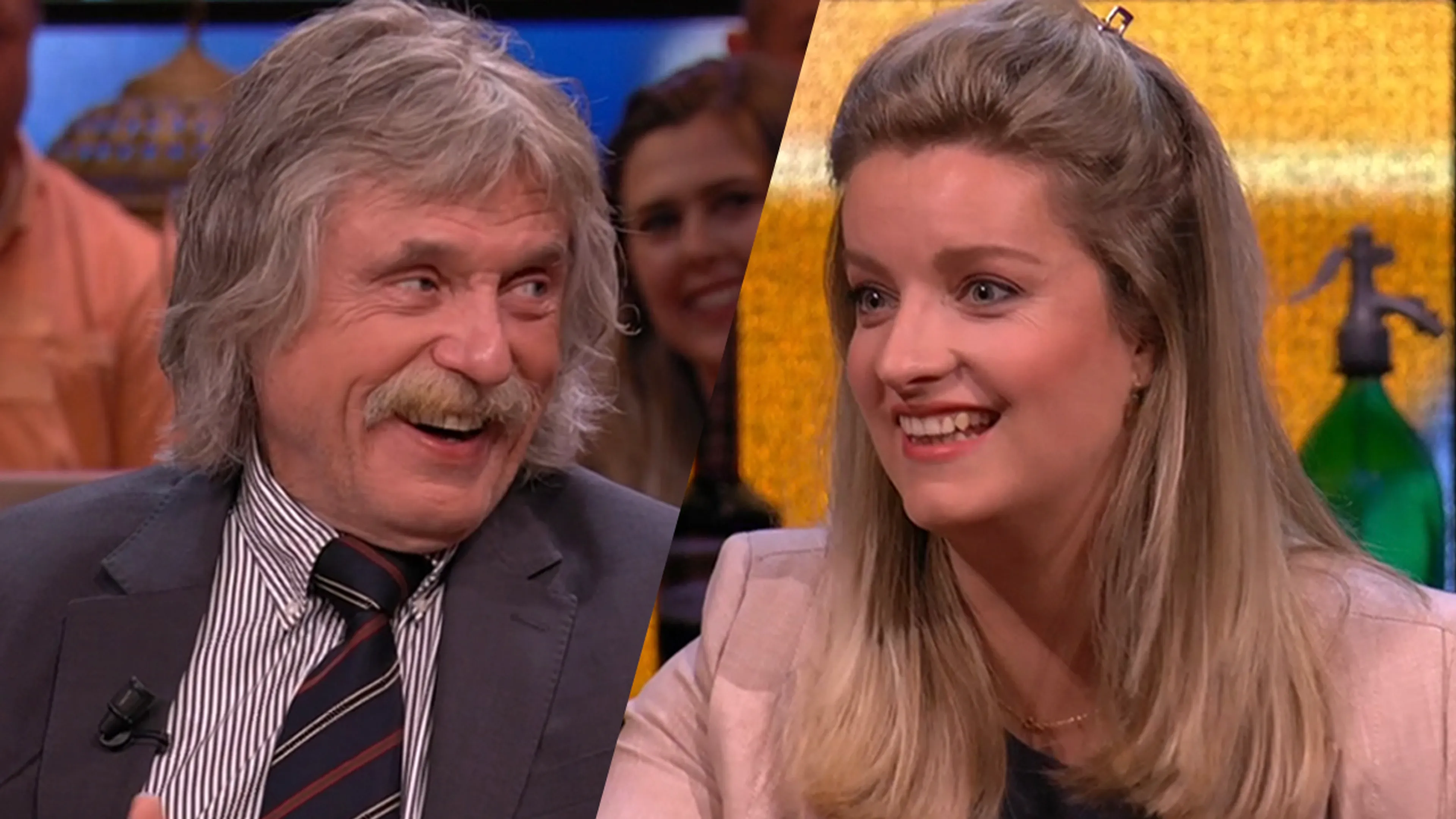 Merel Ek is het niet eens met Johan: ‘Pas op, hè!’