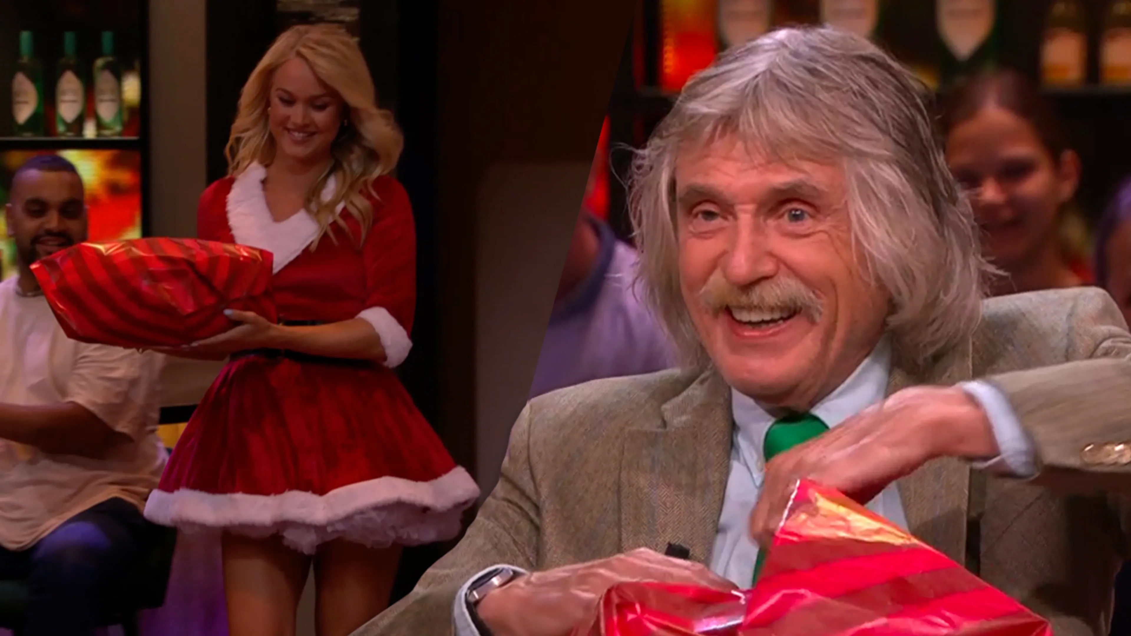 Johan live in uitzending verrast met bijzonder cadeau!