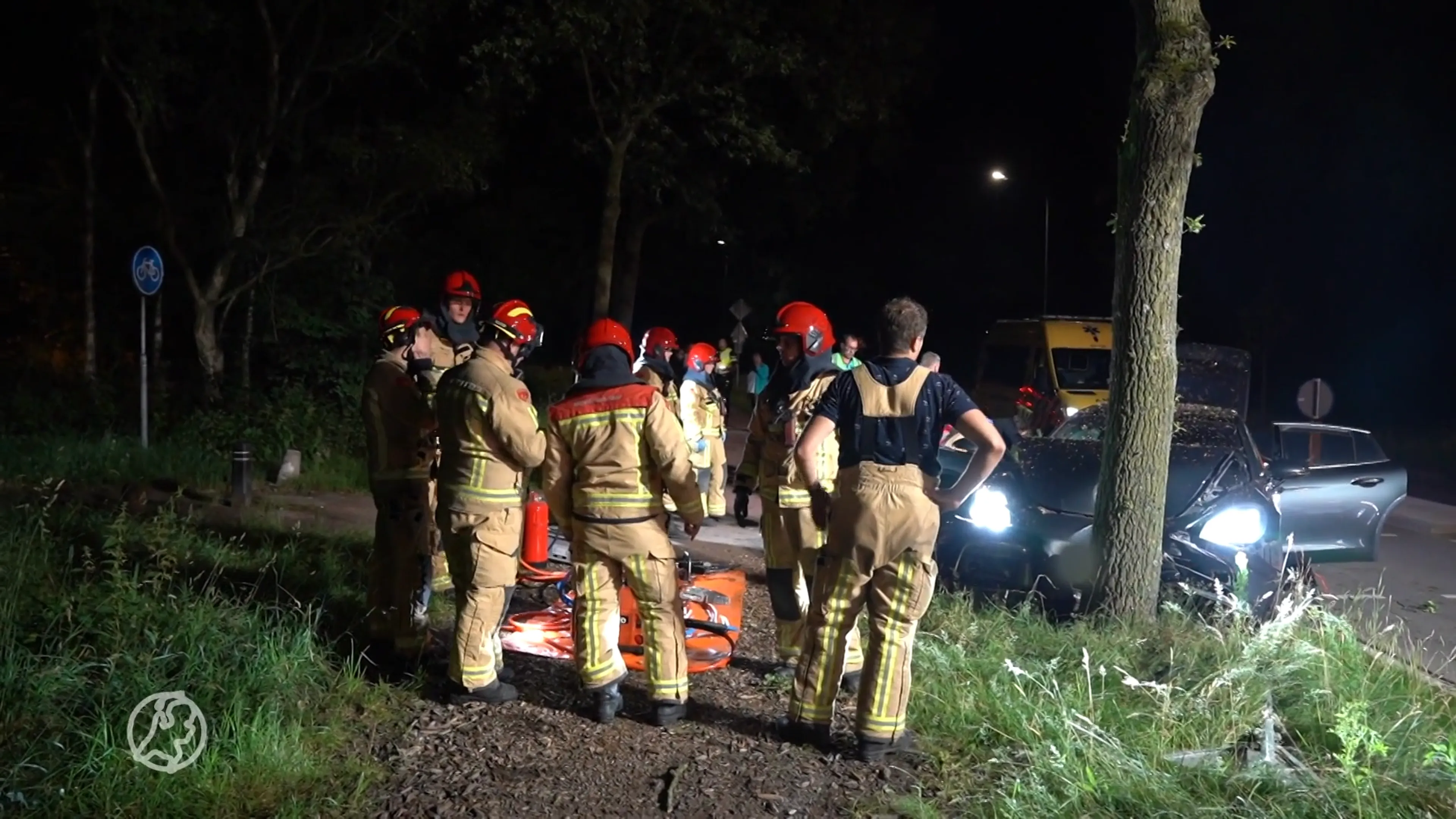 Peperdure Porsche total loss door zware aanrijding in Heeze