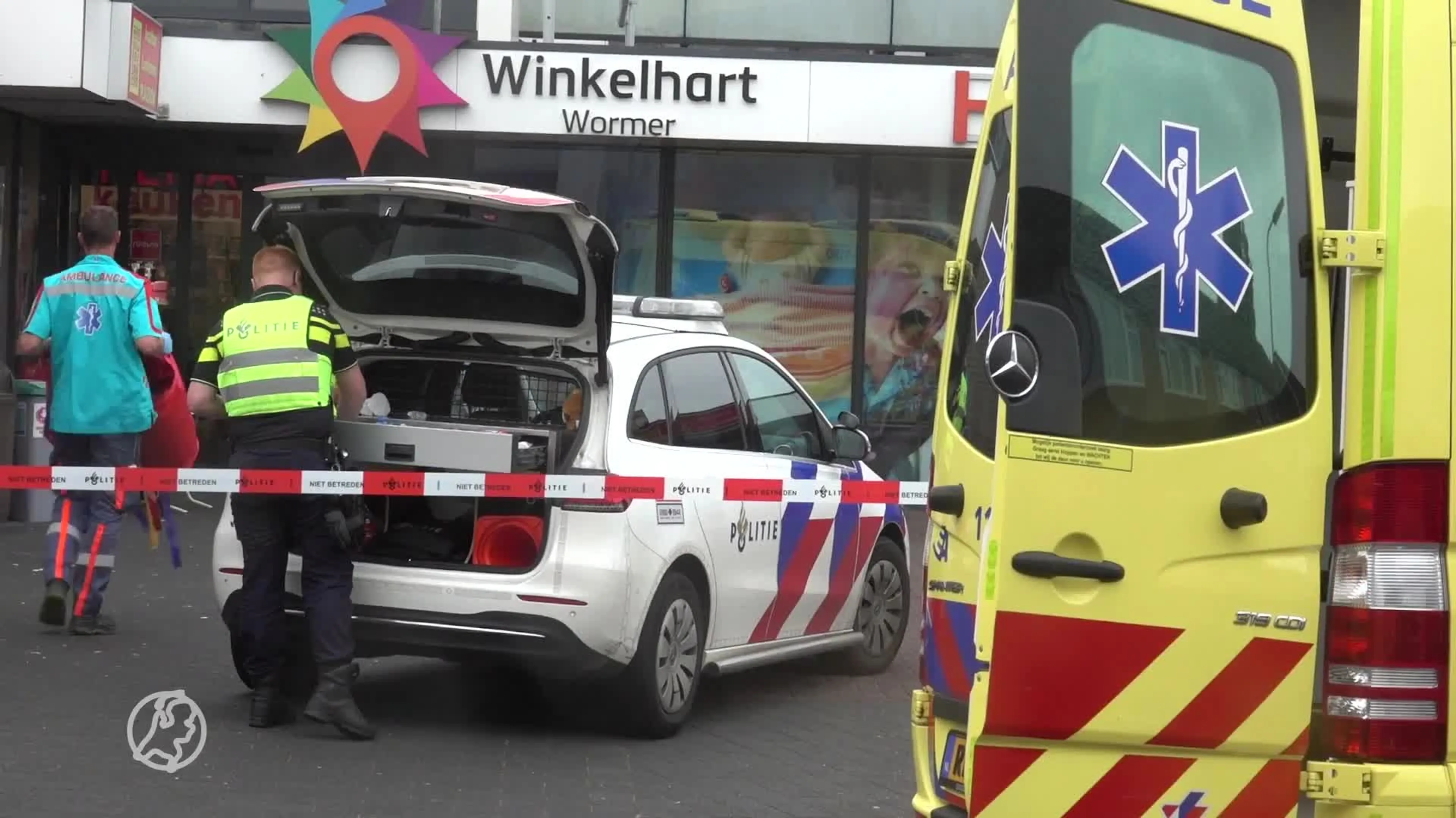 Steekpartij in Hema in Wormer