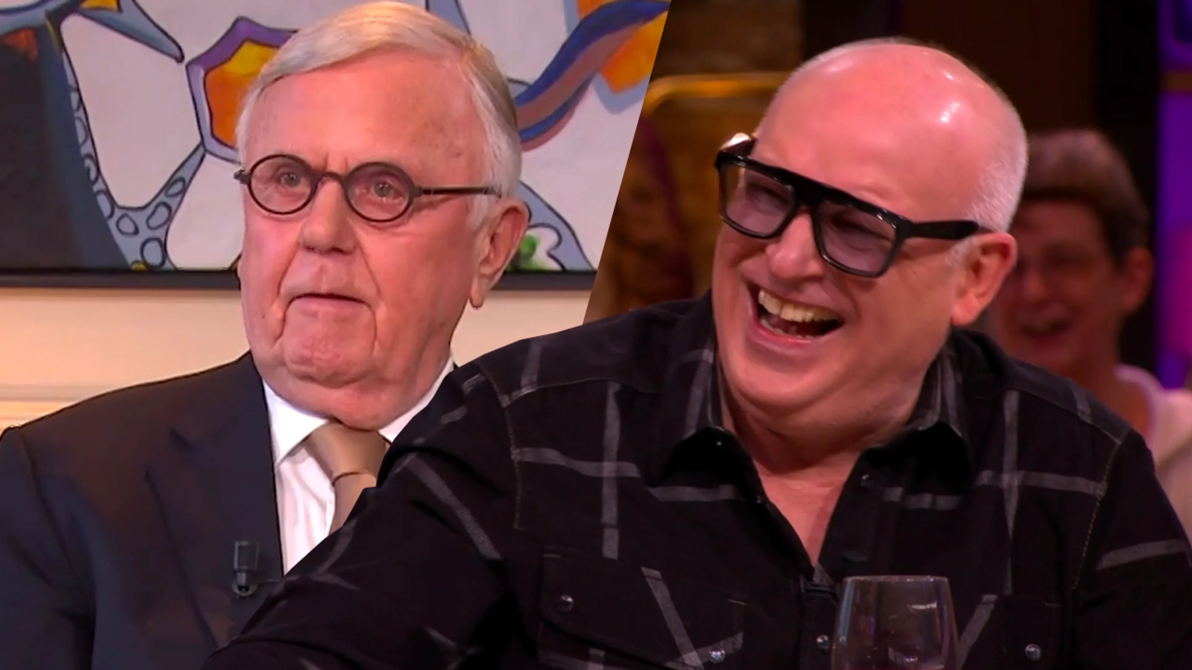 René geniet van chaotisch gesprek tussen Harry Mens en Willem van Hanegem: 'Altijd leuk!'
