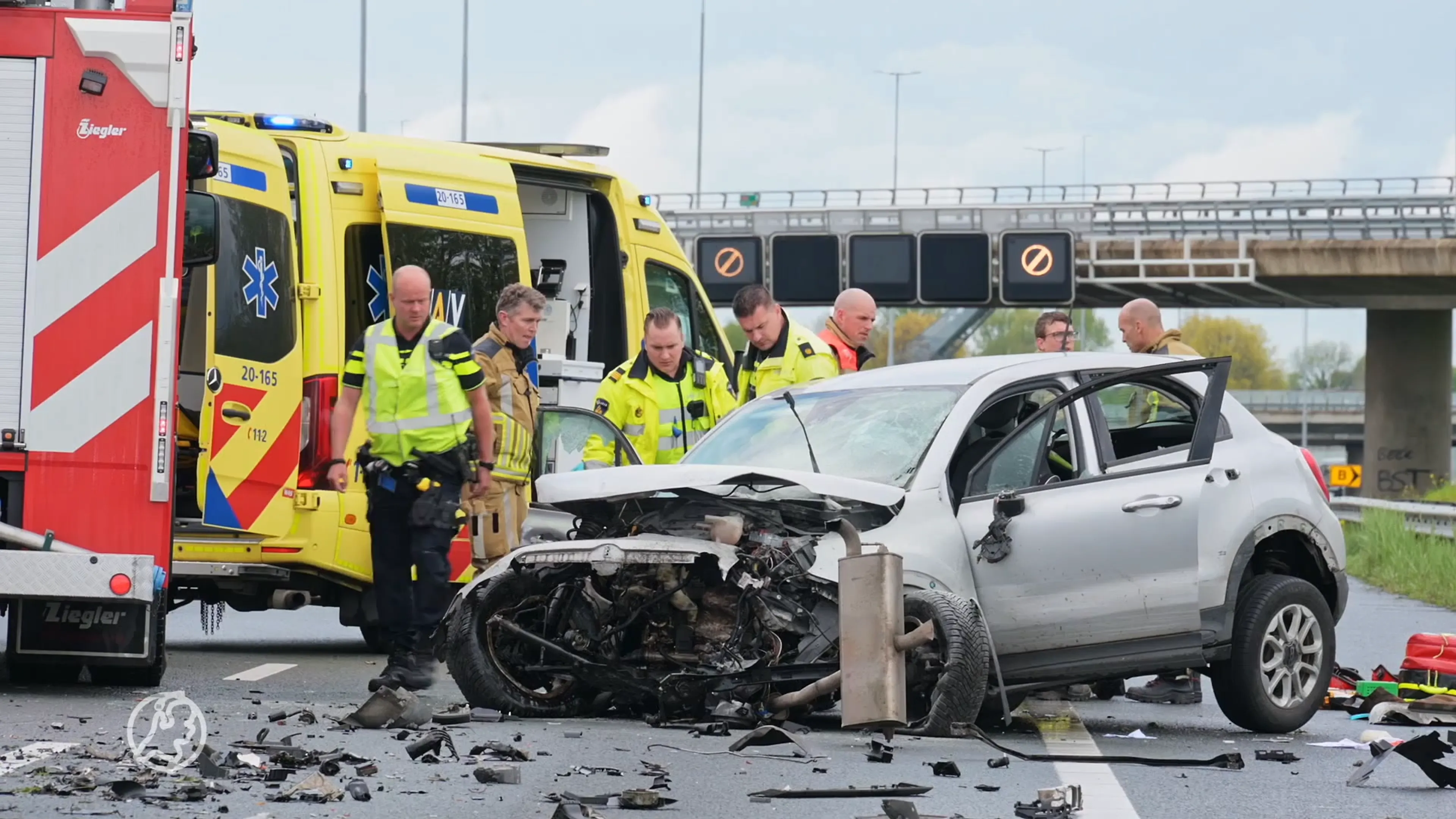 Enorme file in West-Brabant door heftig ongeluk