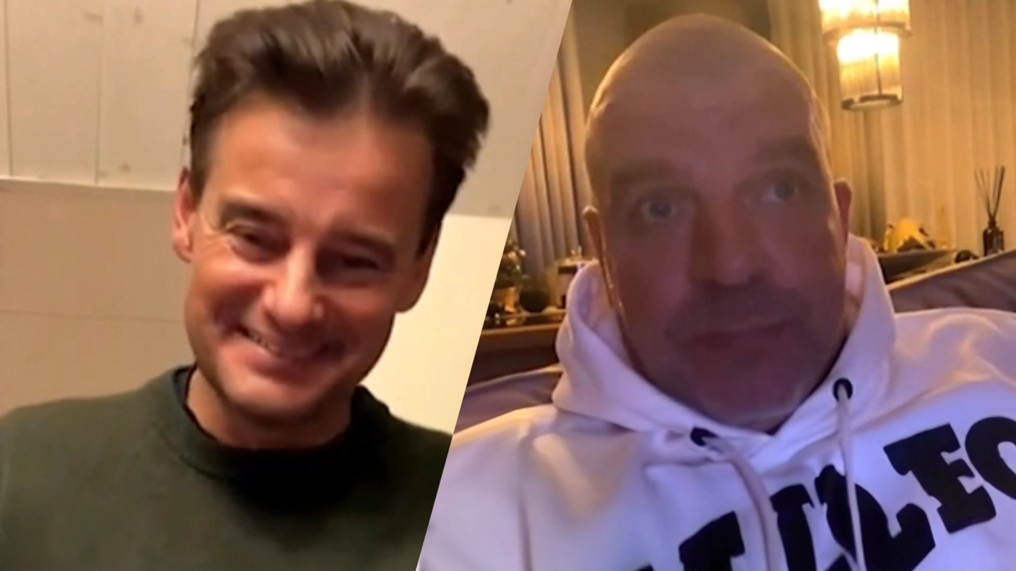 Wilfred ligt dubbel tijdens videocall met Andy: 'Hij is al ontslagen!'