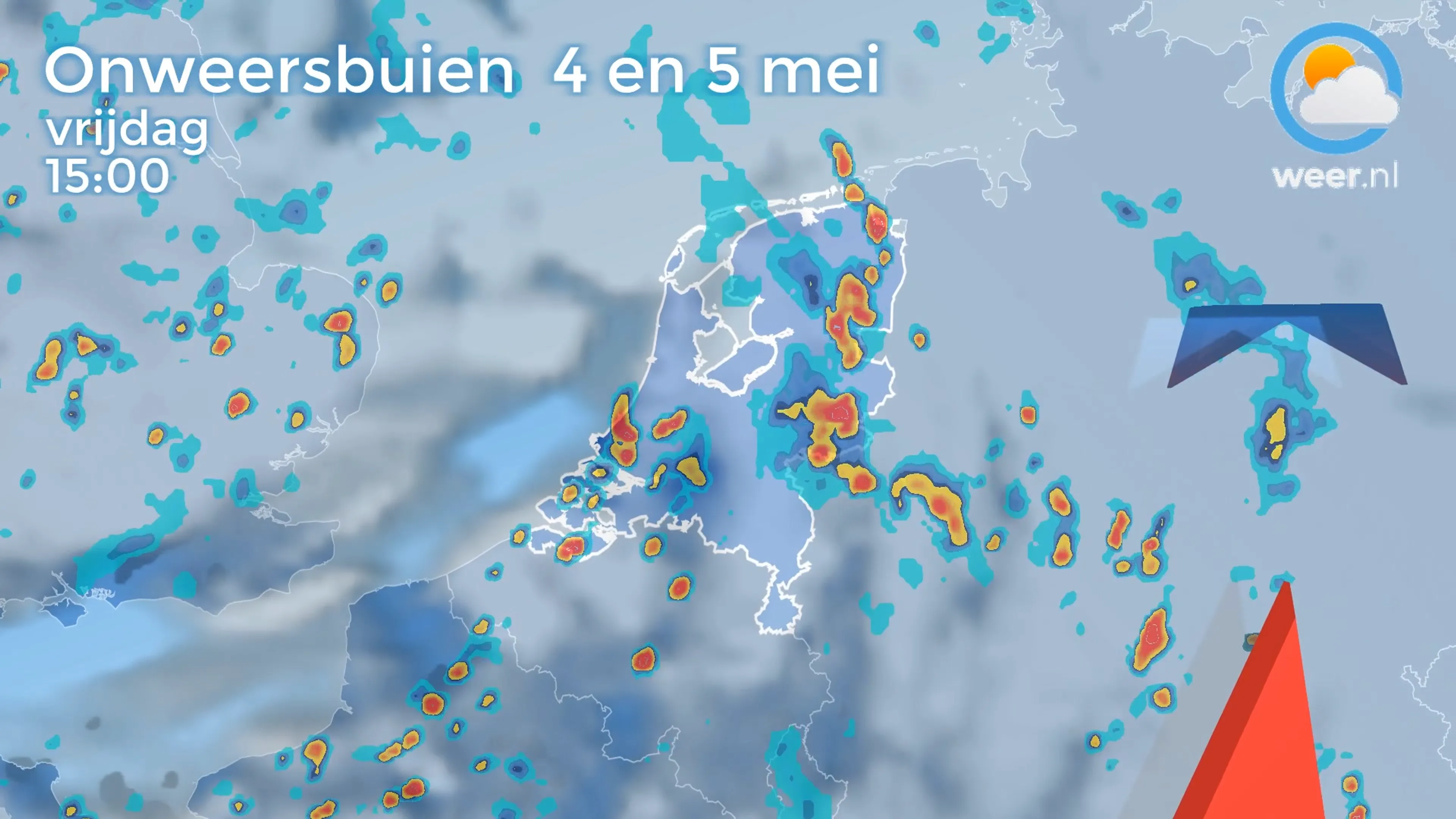 Drukverdeling en buien Bevrijdingsdag 2023
