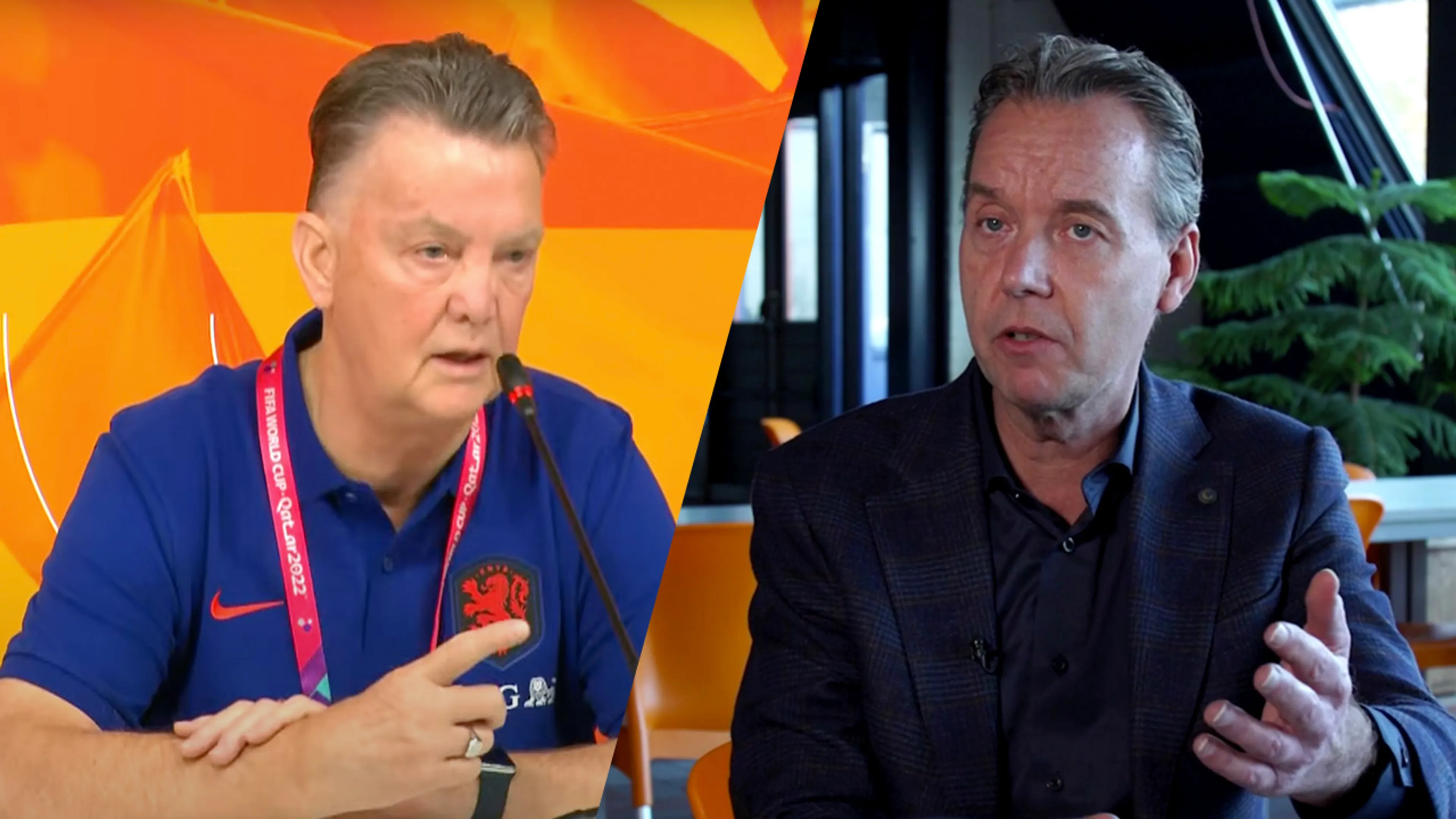 Van Gaal en Valentijn clashen direct in Qatar: 'Jij bent écht ongelofelijk!'