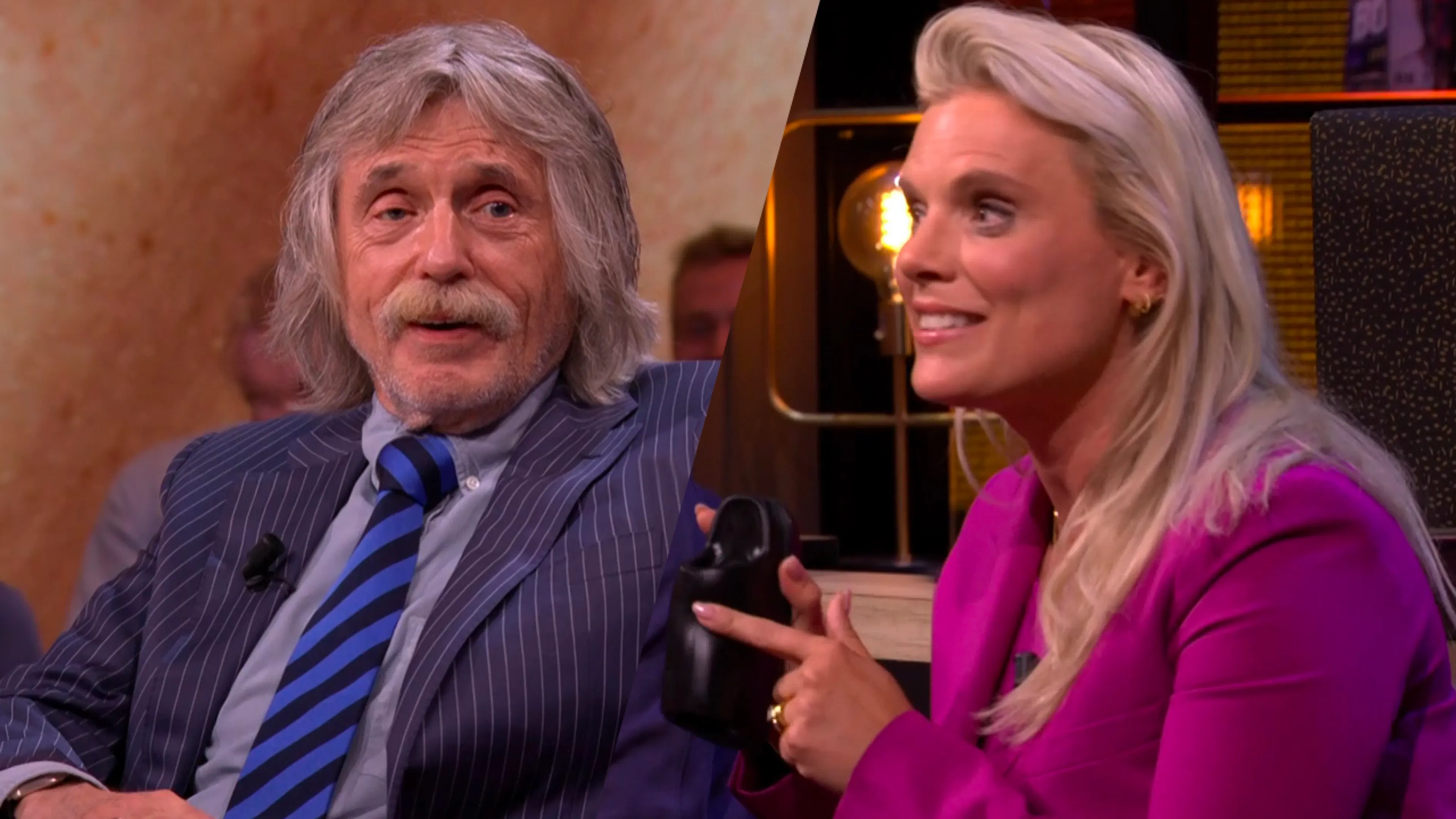 Seksuoloog Eveline geeft seksspeeltje aan Vandaag Inside-trio: 'Dit gun ik jullie!'