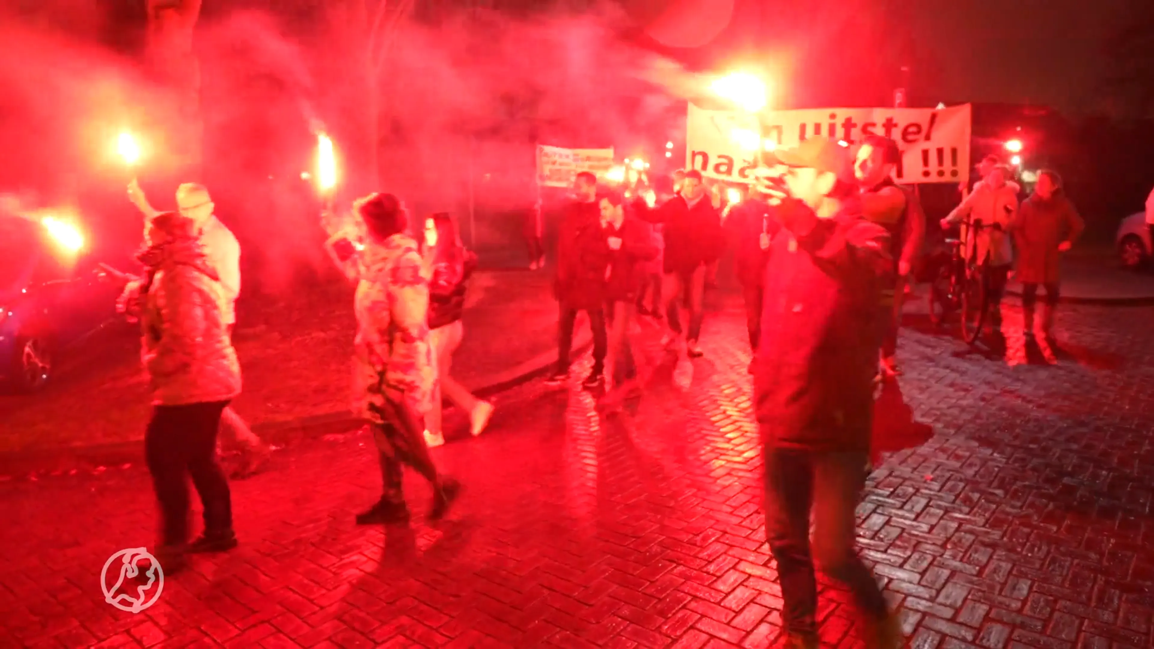 Protest in Oss tegen opvang asielzoekers