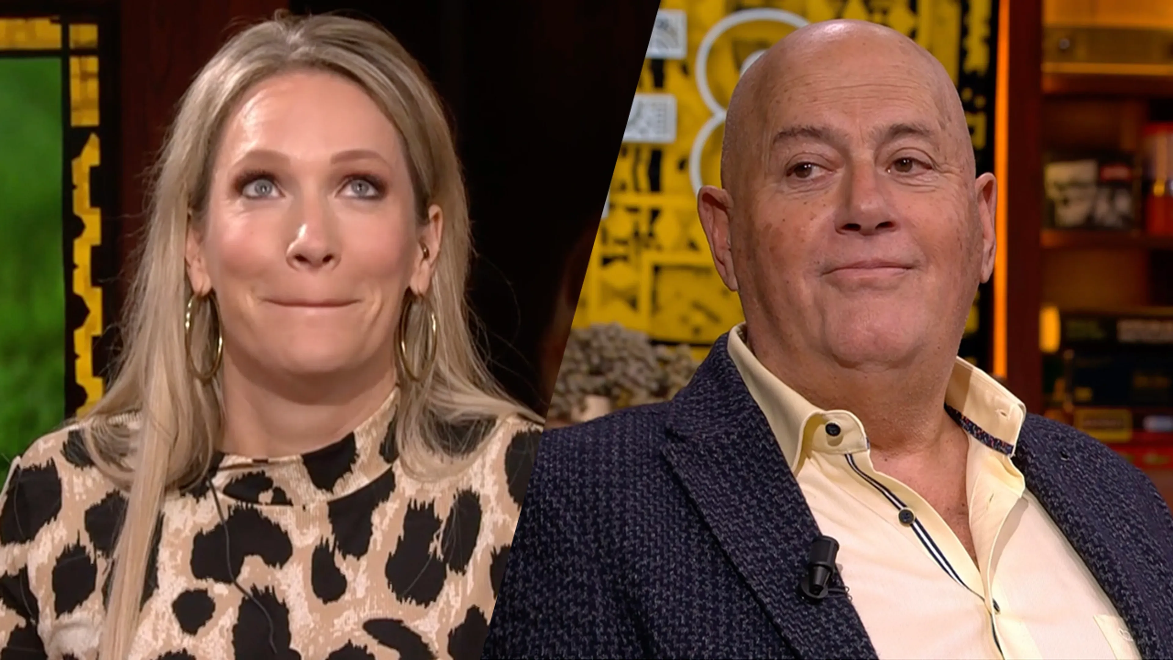 Hélène grapt tegen Jack van Gelder: 'Als je maar niet gaat zingen, Jack!'