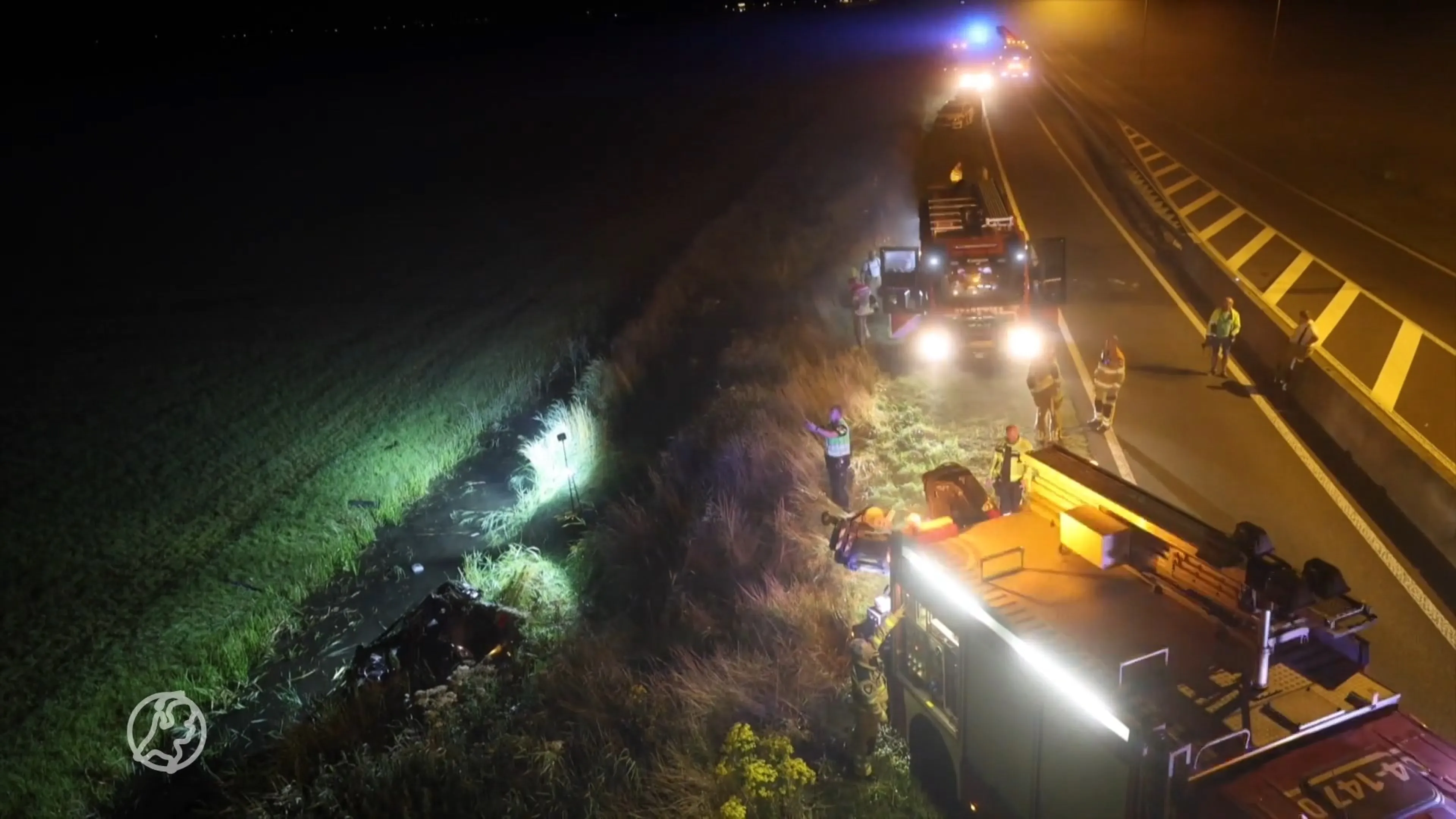 Auto te water gevonden langs N50, bestuurder spoorloos