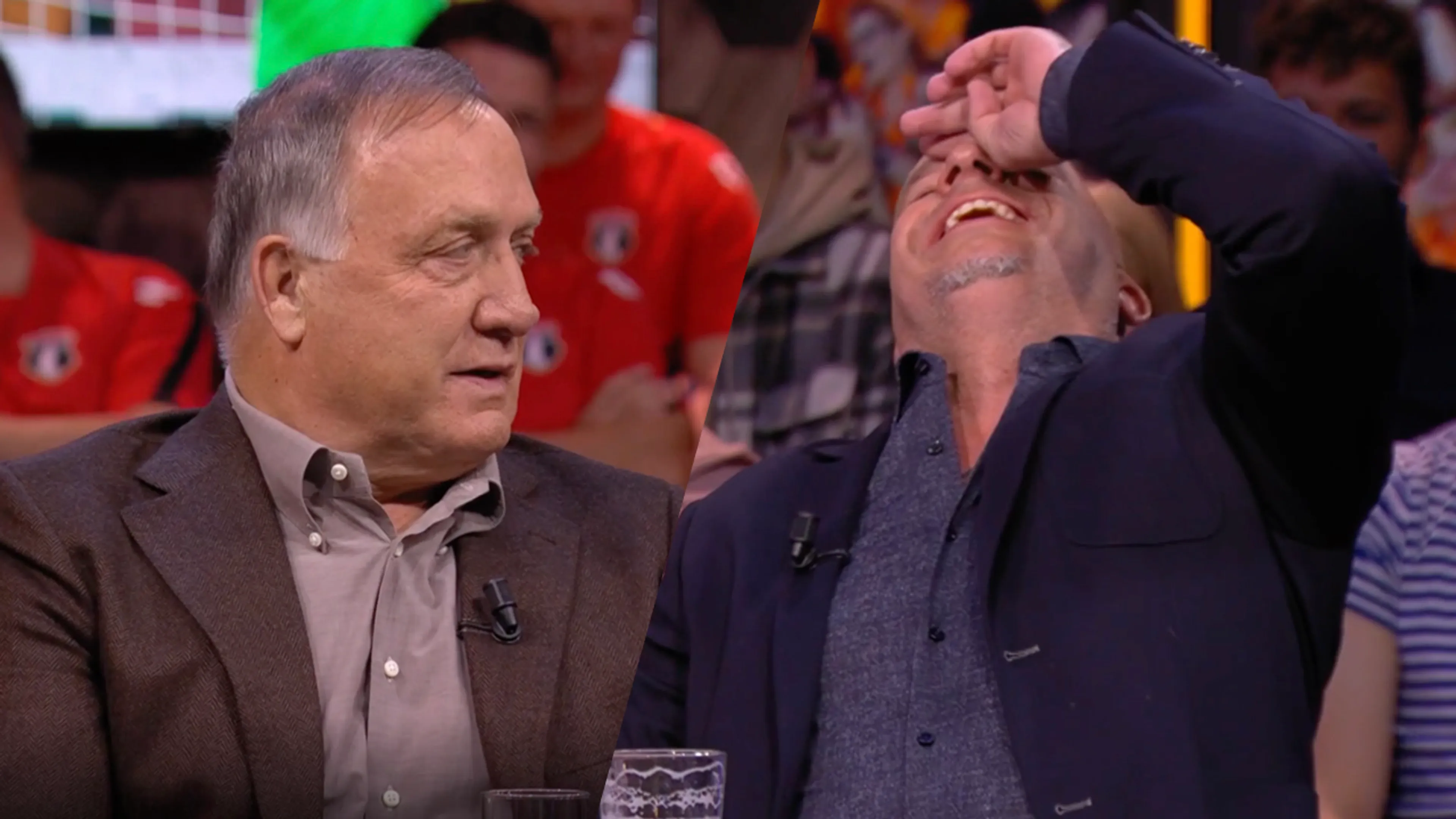 Andy lacht om verspreking Advocaat: 'Peter Gillissen?'
