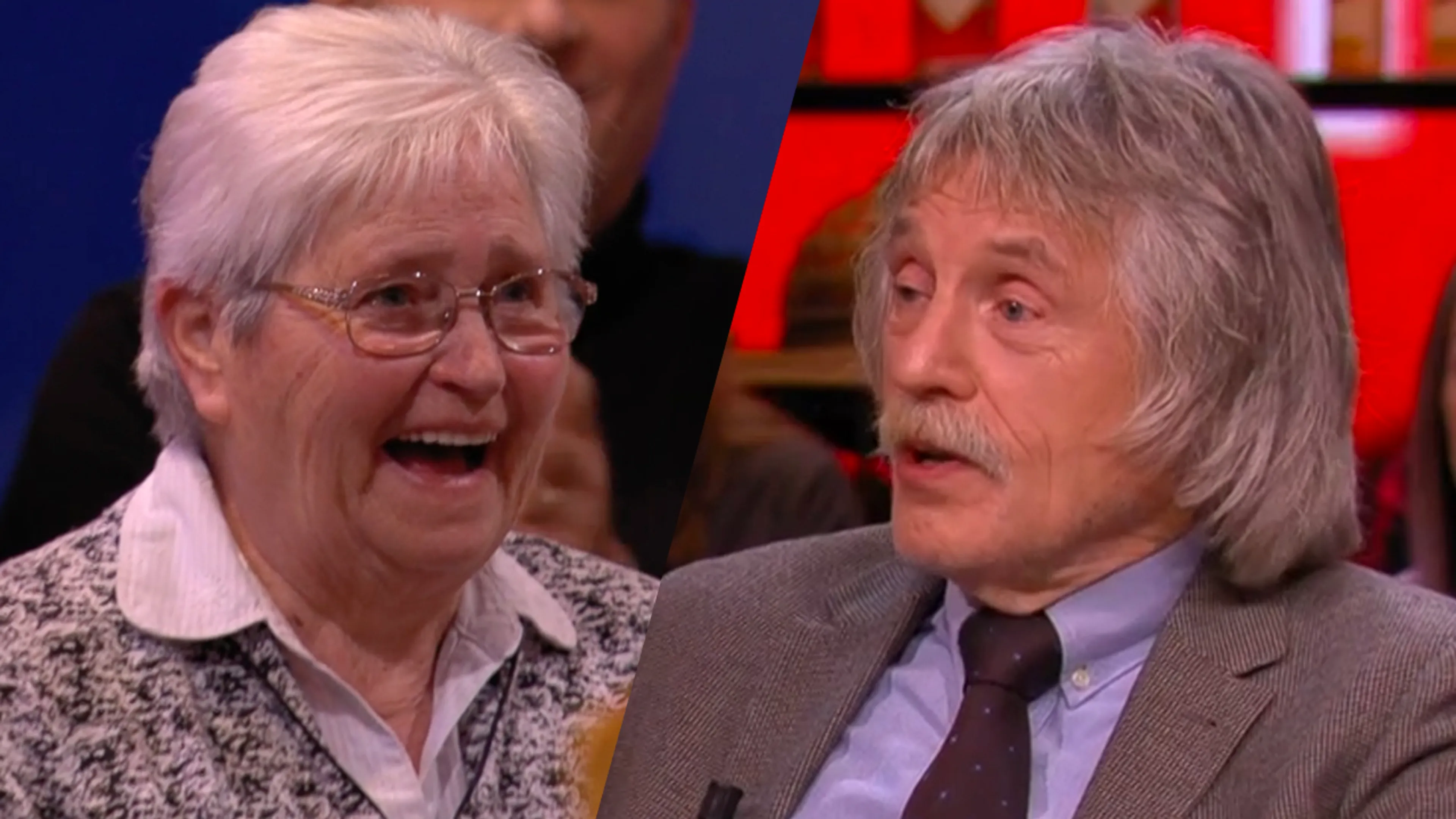 Dame viert verjaardag in studio Vandaag Inside: ‘U bent gek op Johan?'