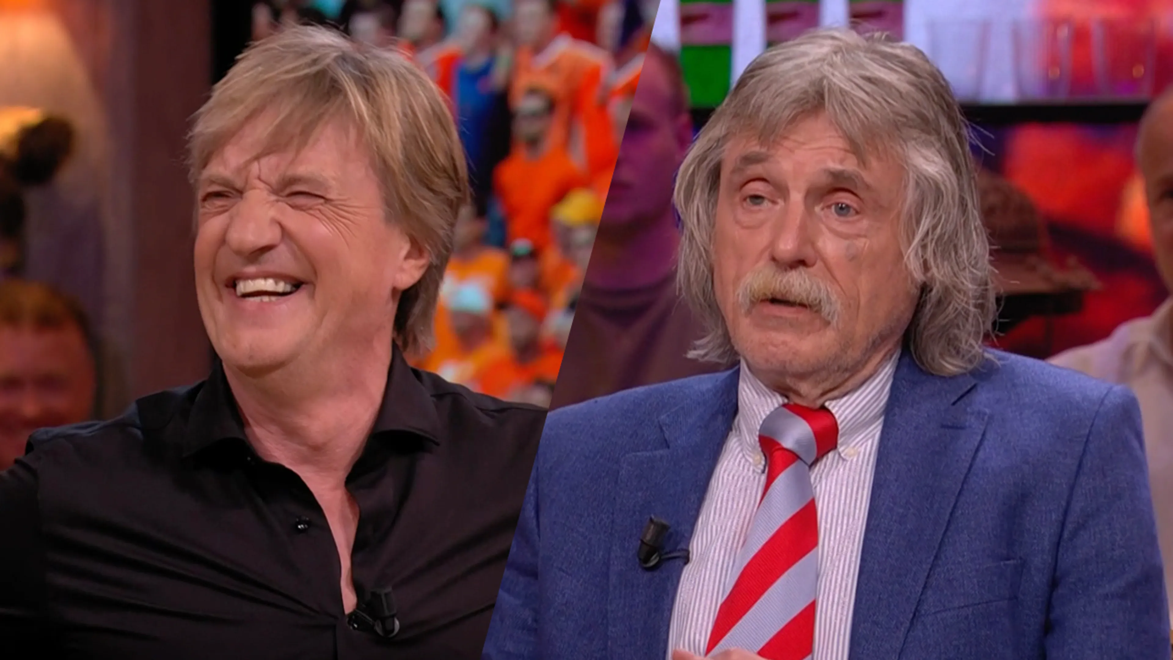 René en Wim gaan stuk om beelden Van Gaal; Johan windt zich op