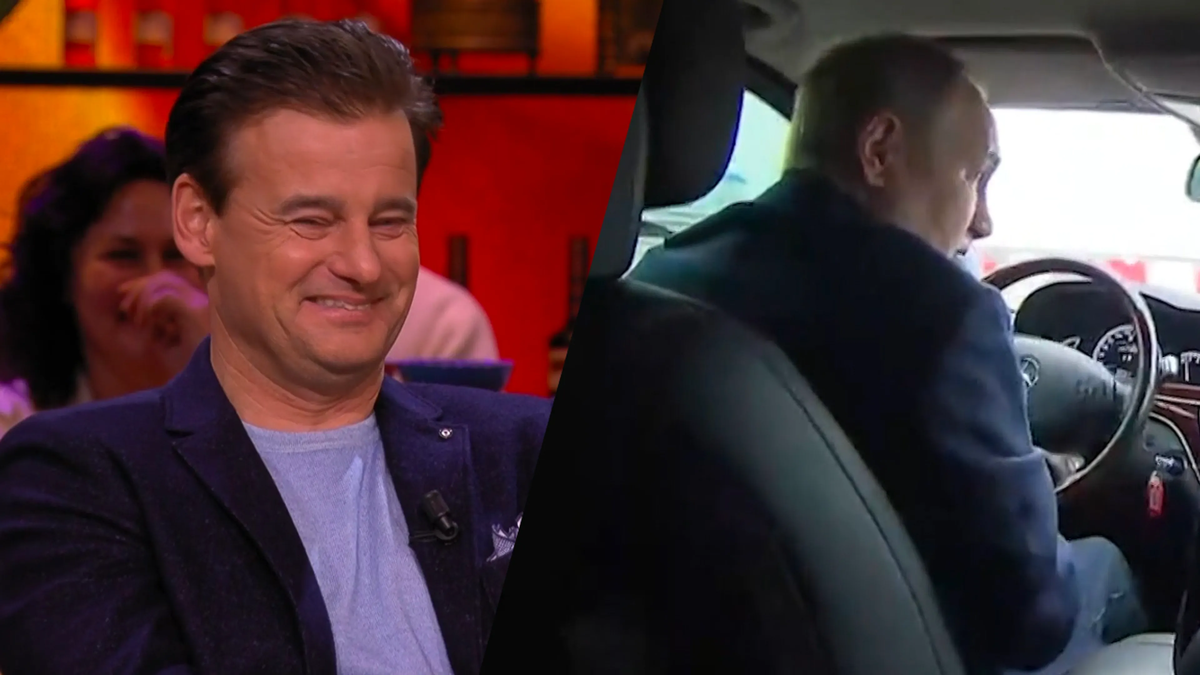 Wilfred lacht om flauw filmpje van Poetin: 'Mijn avond is nu al goed!'