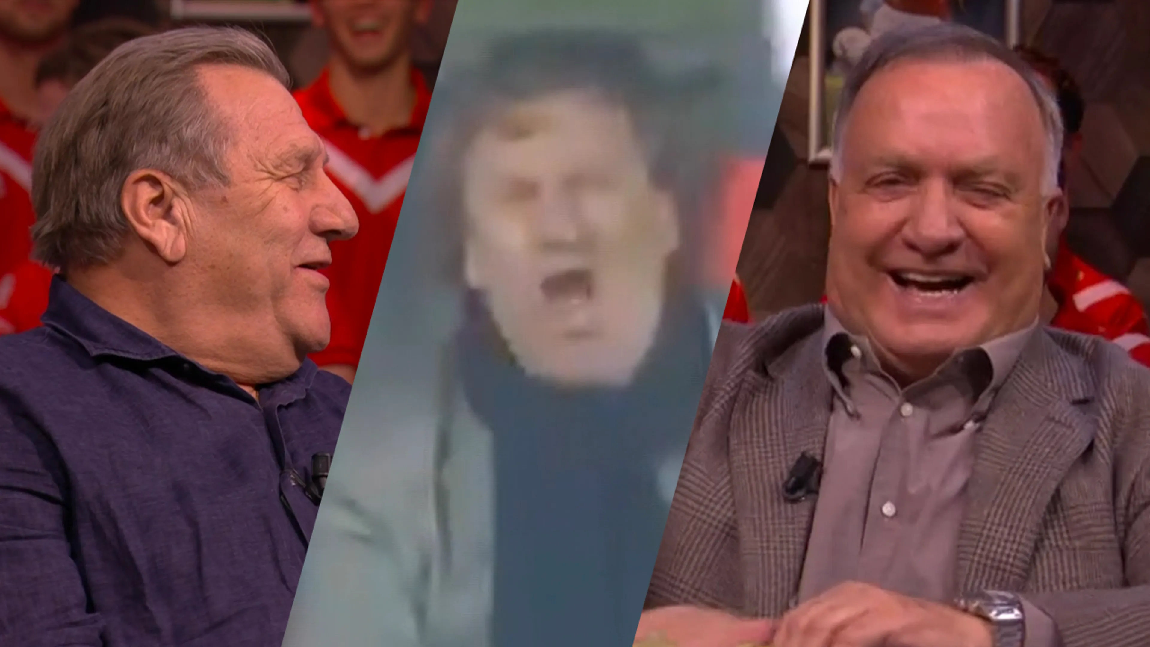 Dick lacht om oude beelden van Jan als trainer: 'Geweldig!'