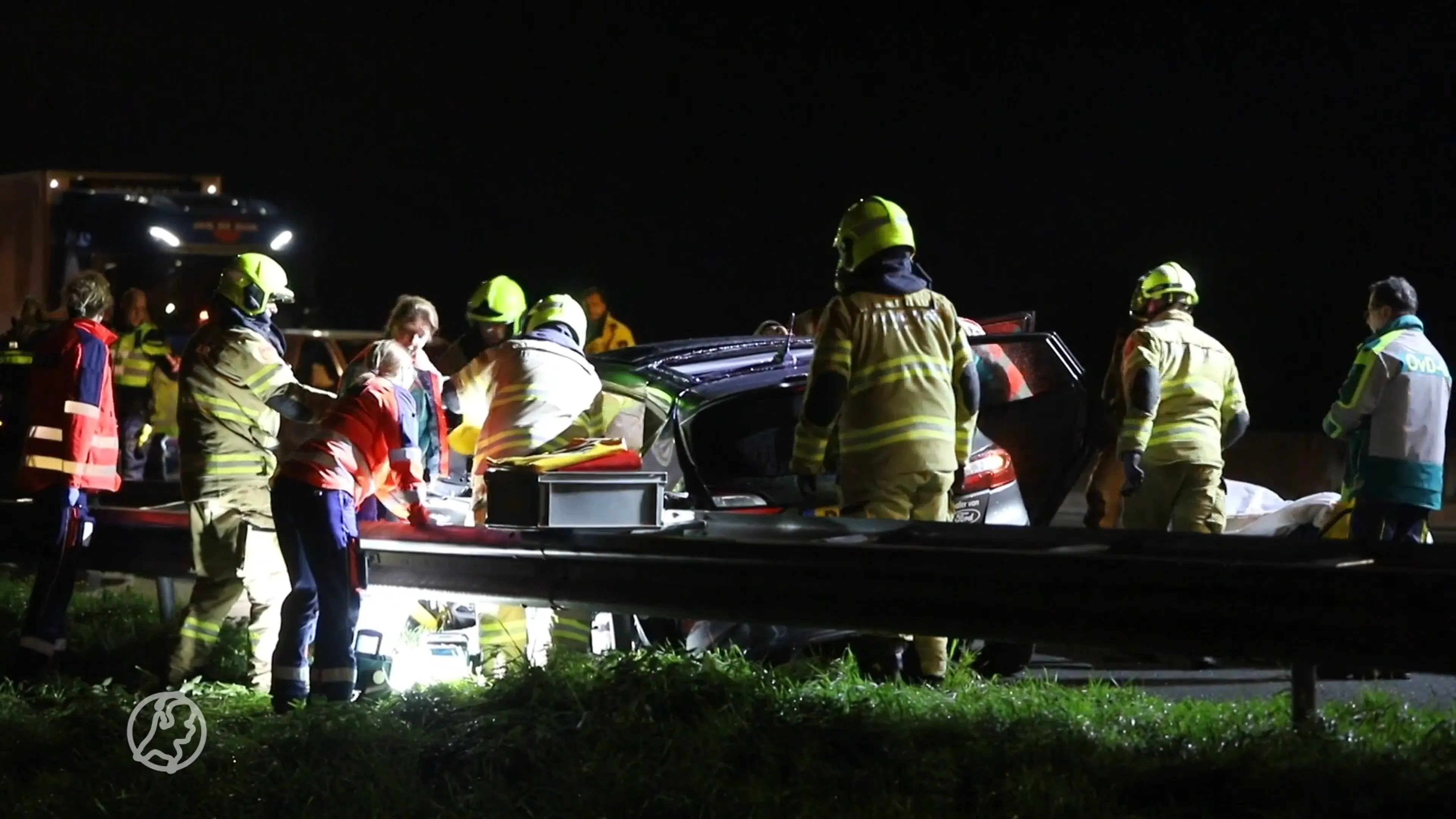 Automobilist overleden bij ongeval op A12 bij Ede