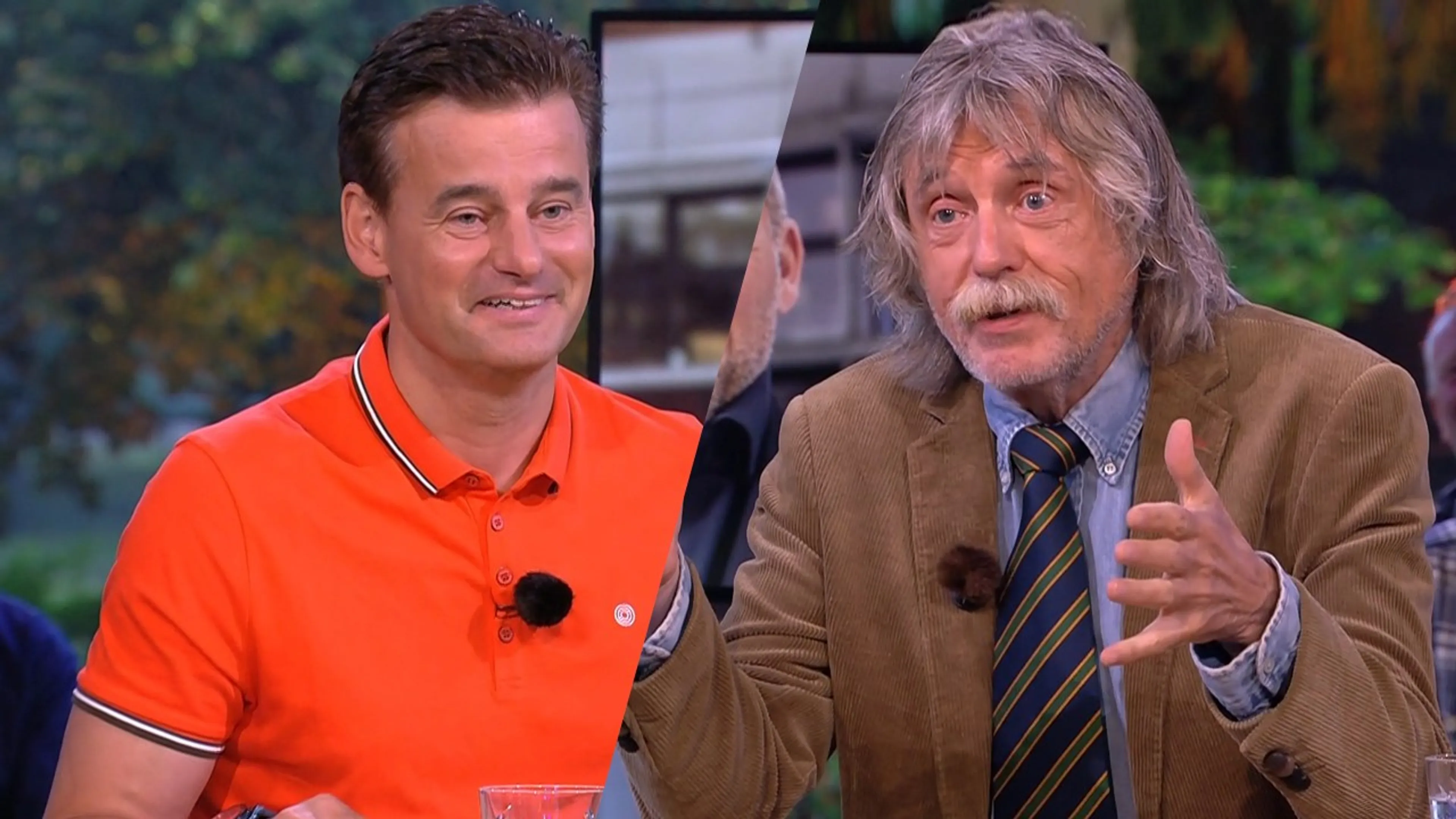 Johan stoort zich binnen minuut aan Wilfred: 'Wat heb jij geg...