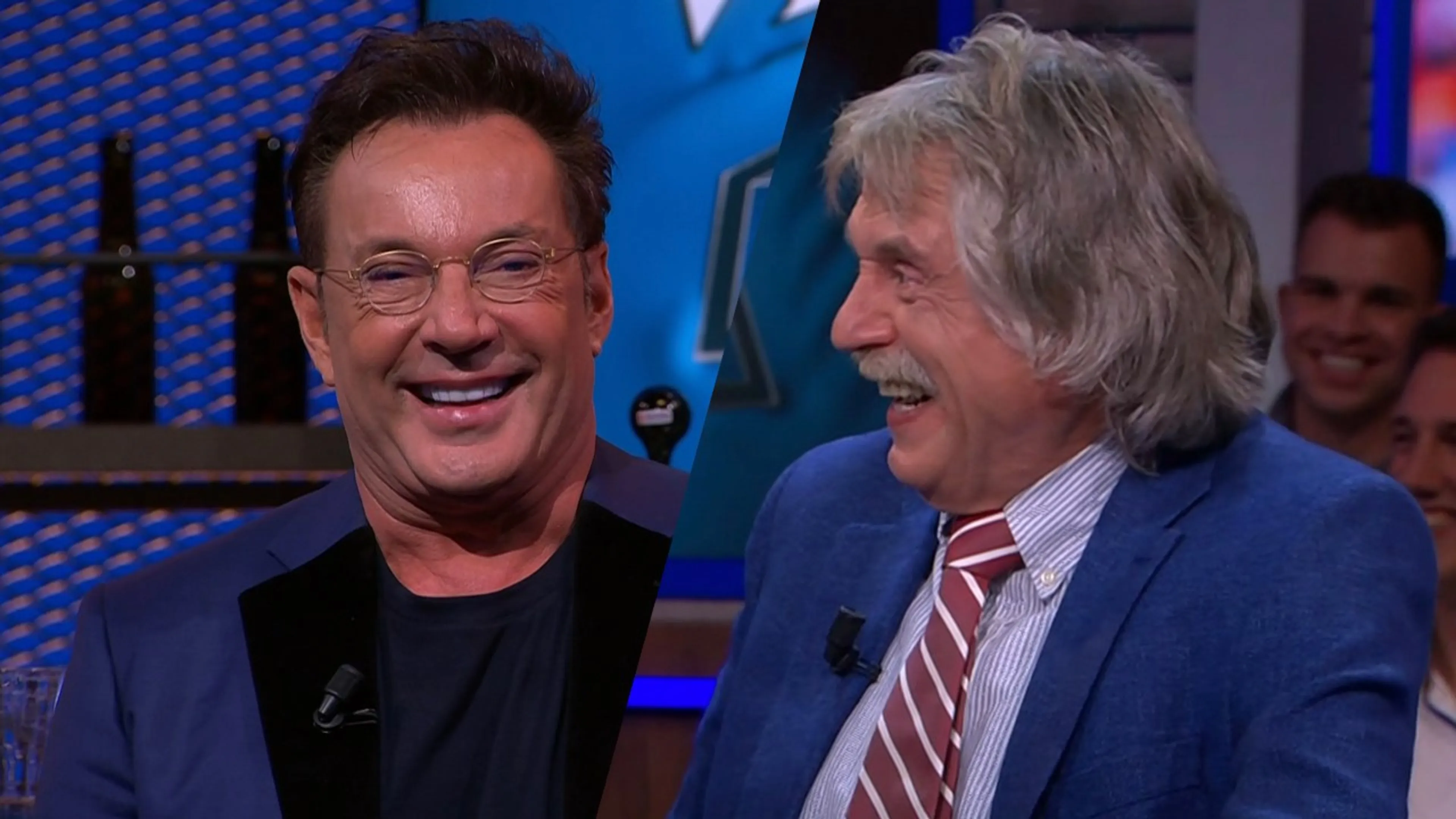 Johan moet lachen om vunzige vraag van Gerard Joling