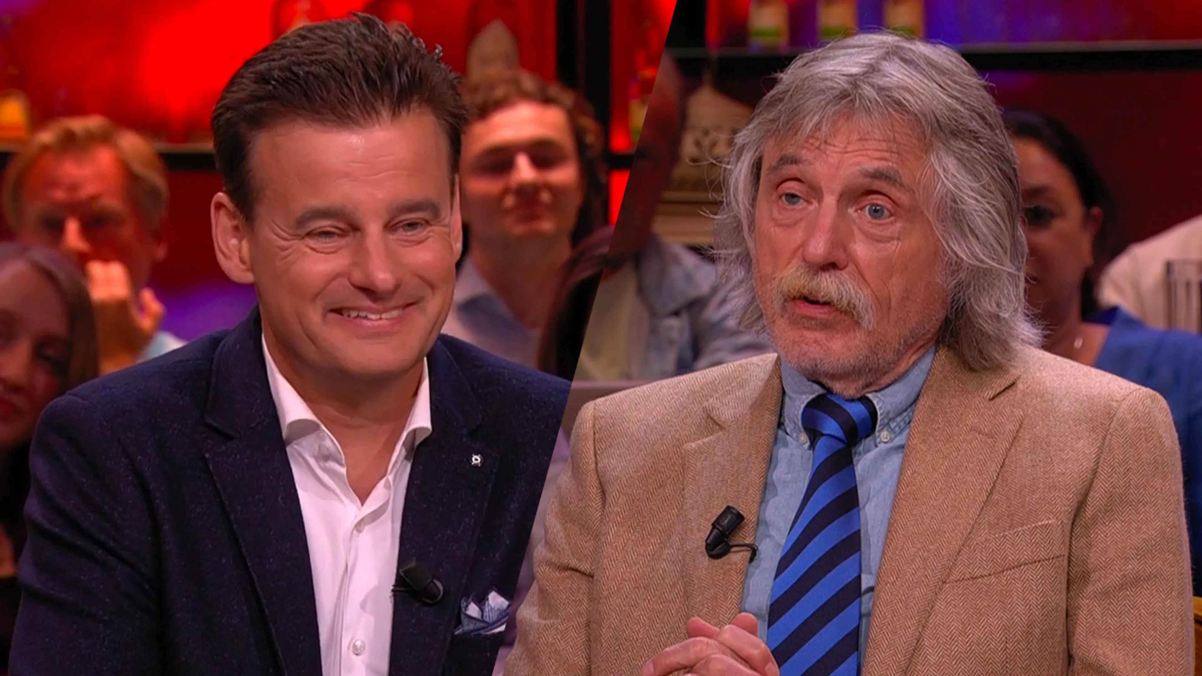 Wilfred schiet in lach na uitspraak Johan: 'Dit is de honderdste keer dat je dit zegt!'