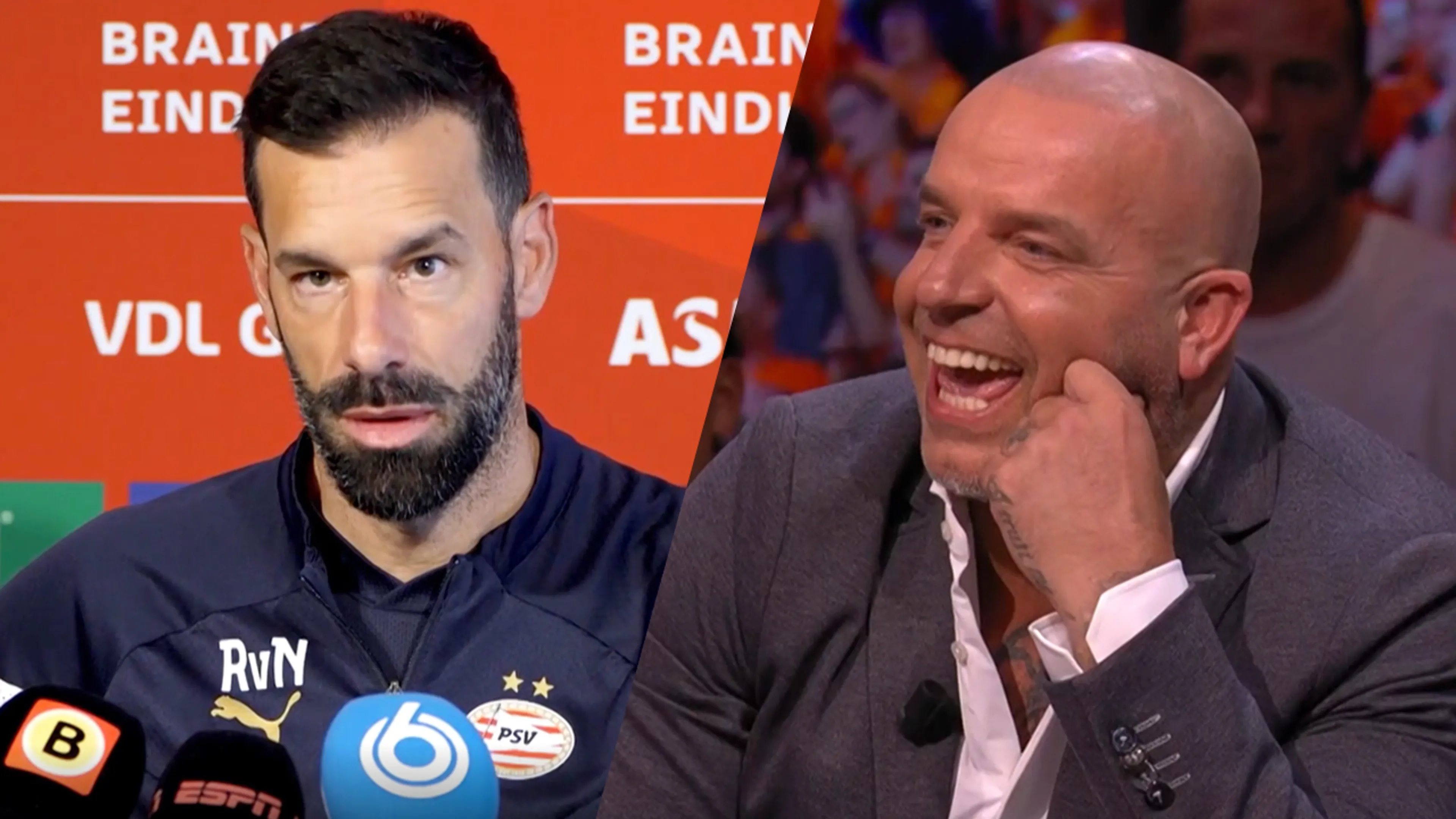 Andy ziet gefrustreerde Van Nistelrooij: 'Het liefst slaat hij die verslaggever op z'n bek'