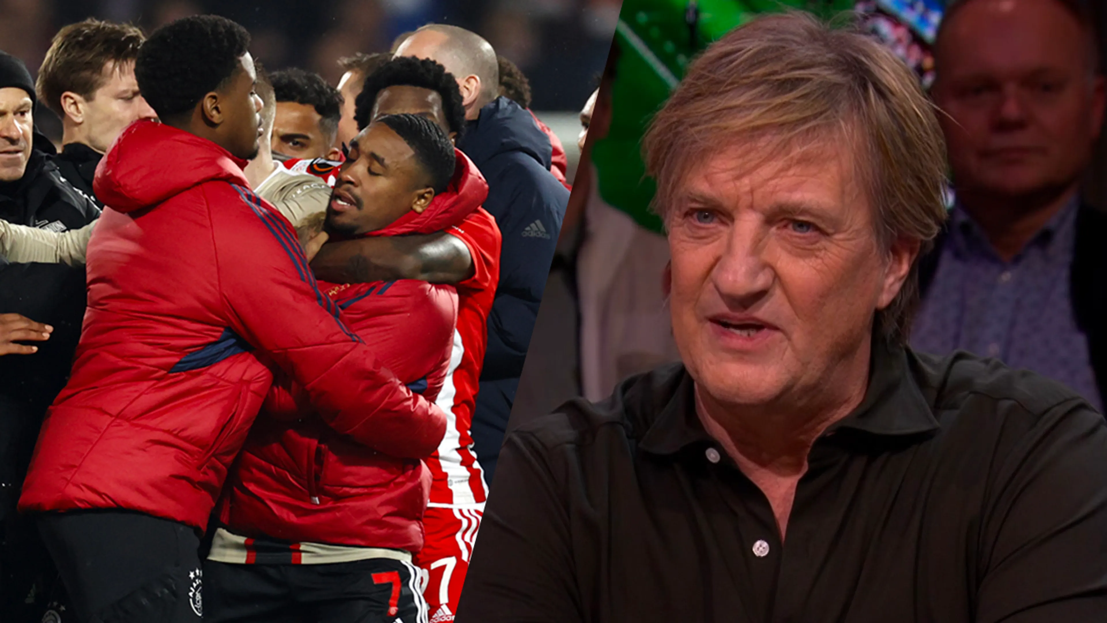 Wim zag opstootje na afloop van Union Berlin - Ajax: ‘Toen viel me pas op dat Bergwijn meedeed’