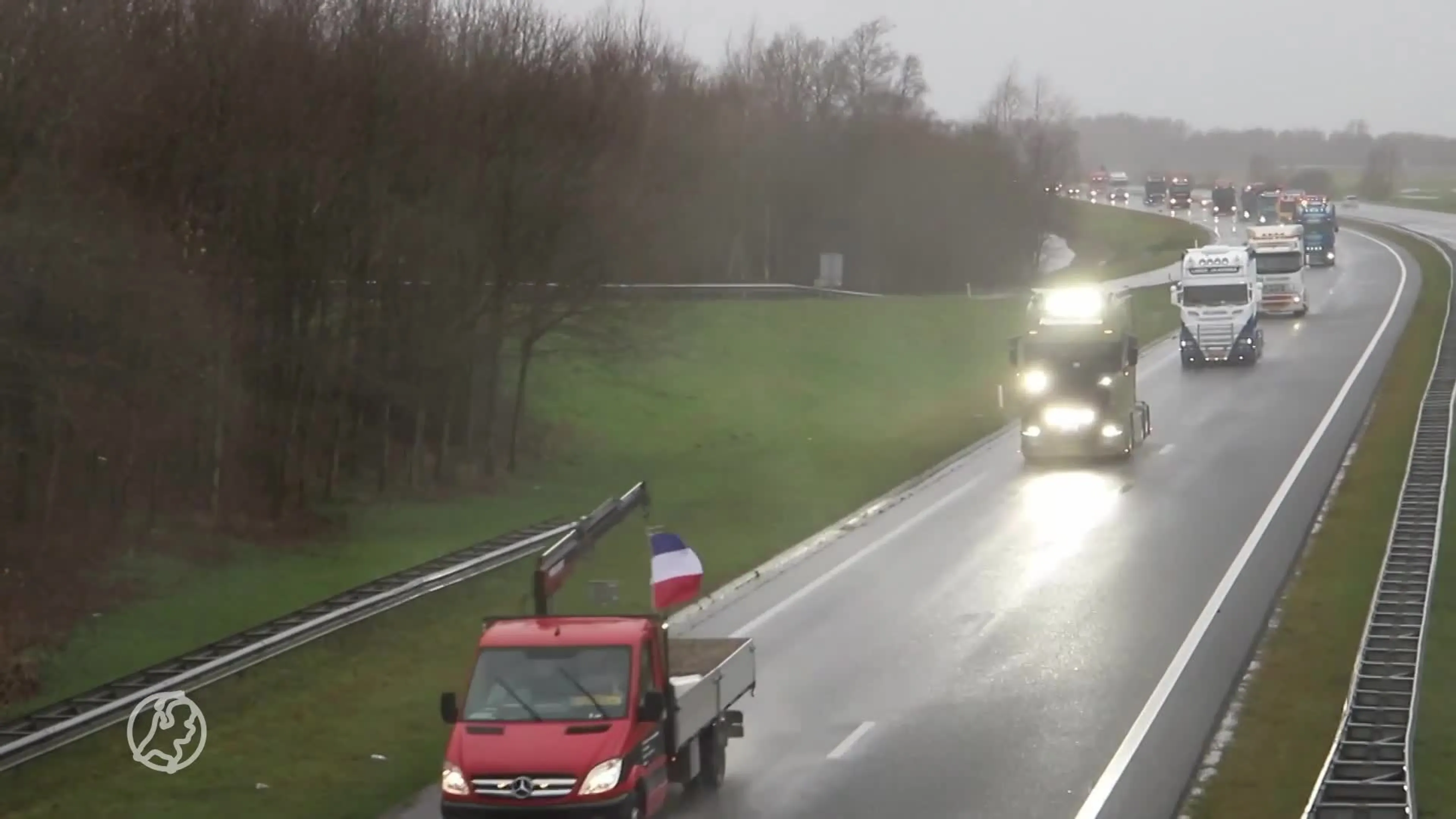 Truckersprotest in het noorden