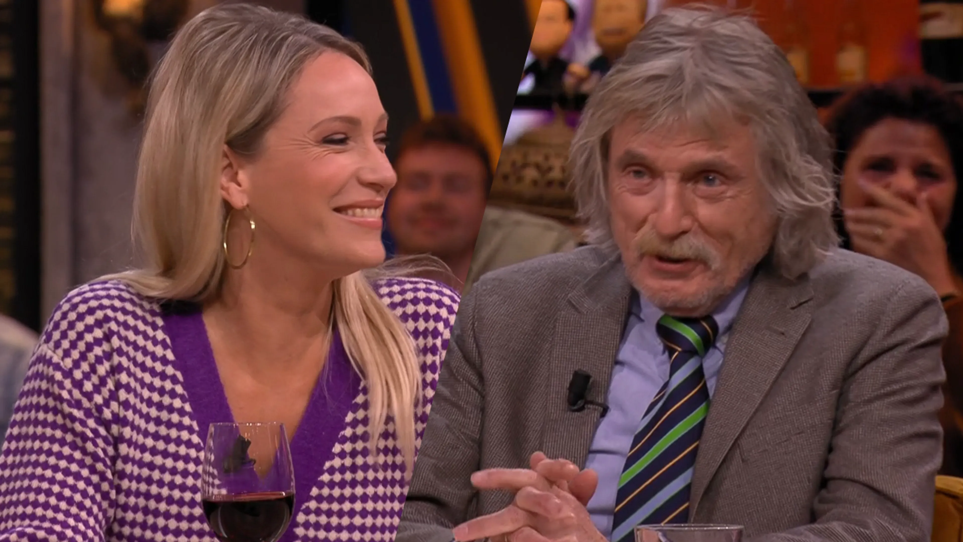 Johan kan lach niet onderdrukken na videobeelden van 'Hélène'