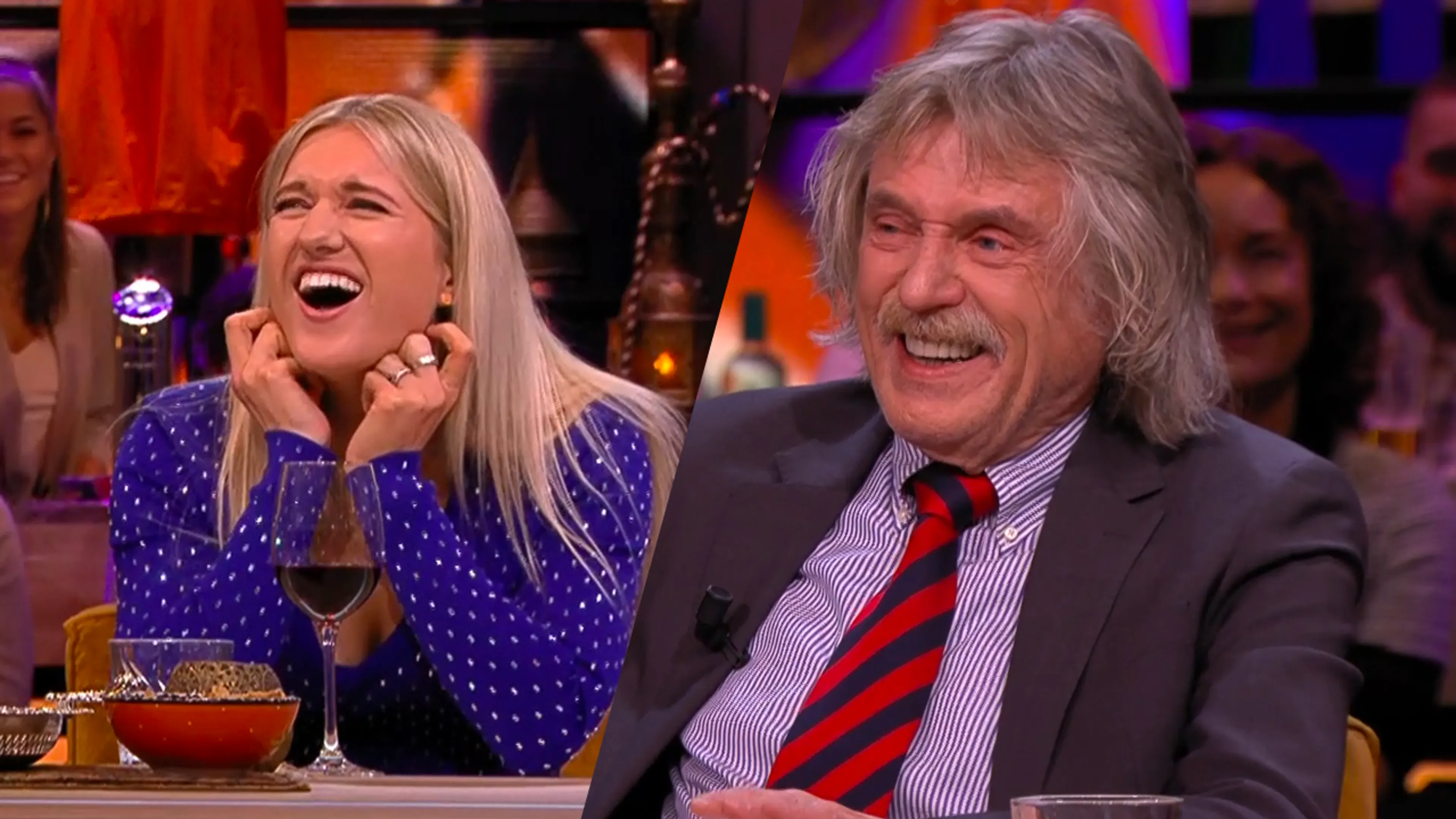 Johan heeft nieuwjaarswens opgenomen; De Oranjewinter-tafel gaat stuk!