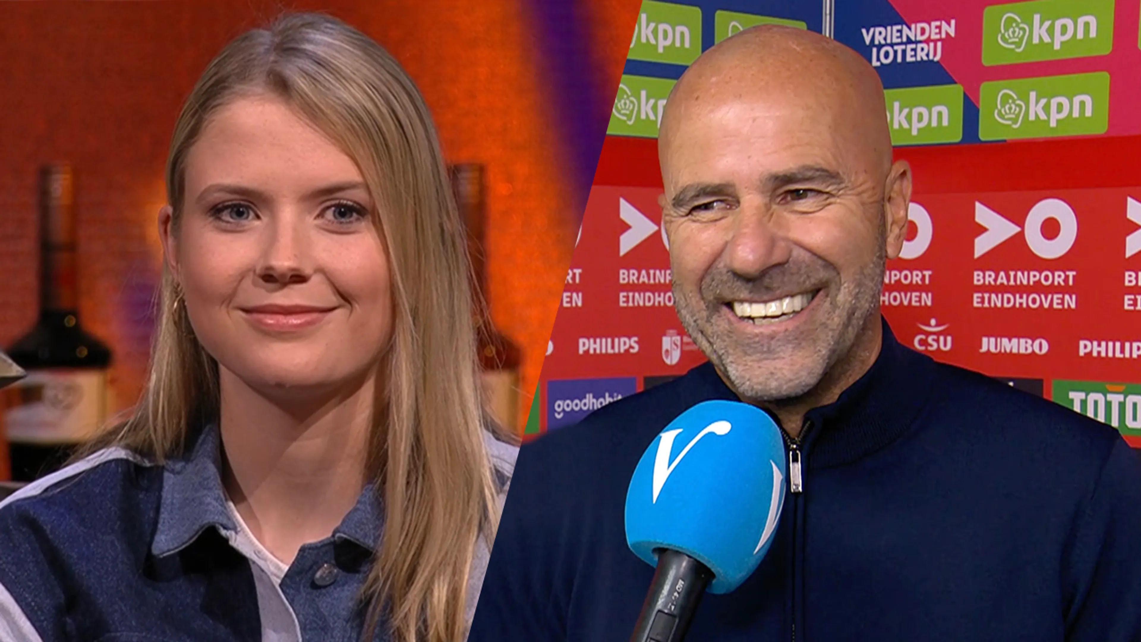 Peter Bosz dolt met Noa: 'Eindelijk wilde je zeggen hè?'