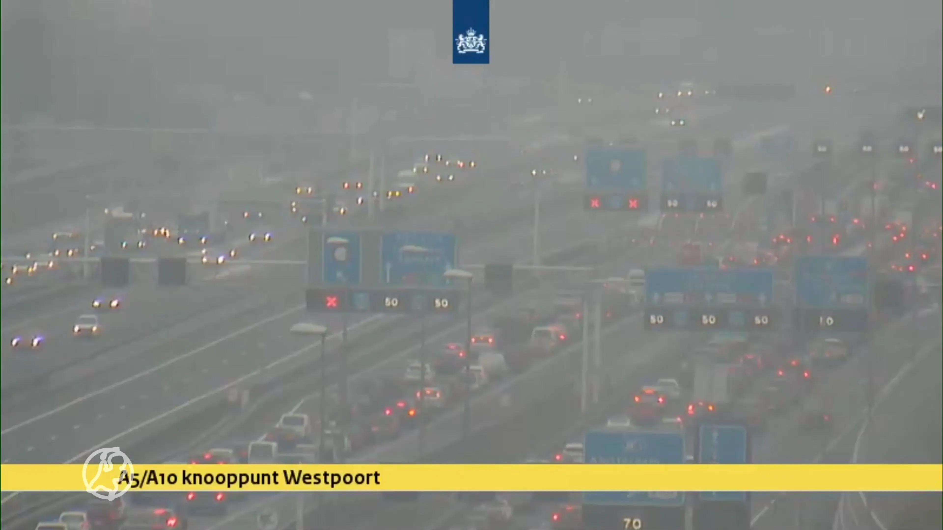 Enorme files op A9 en A10