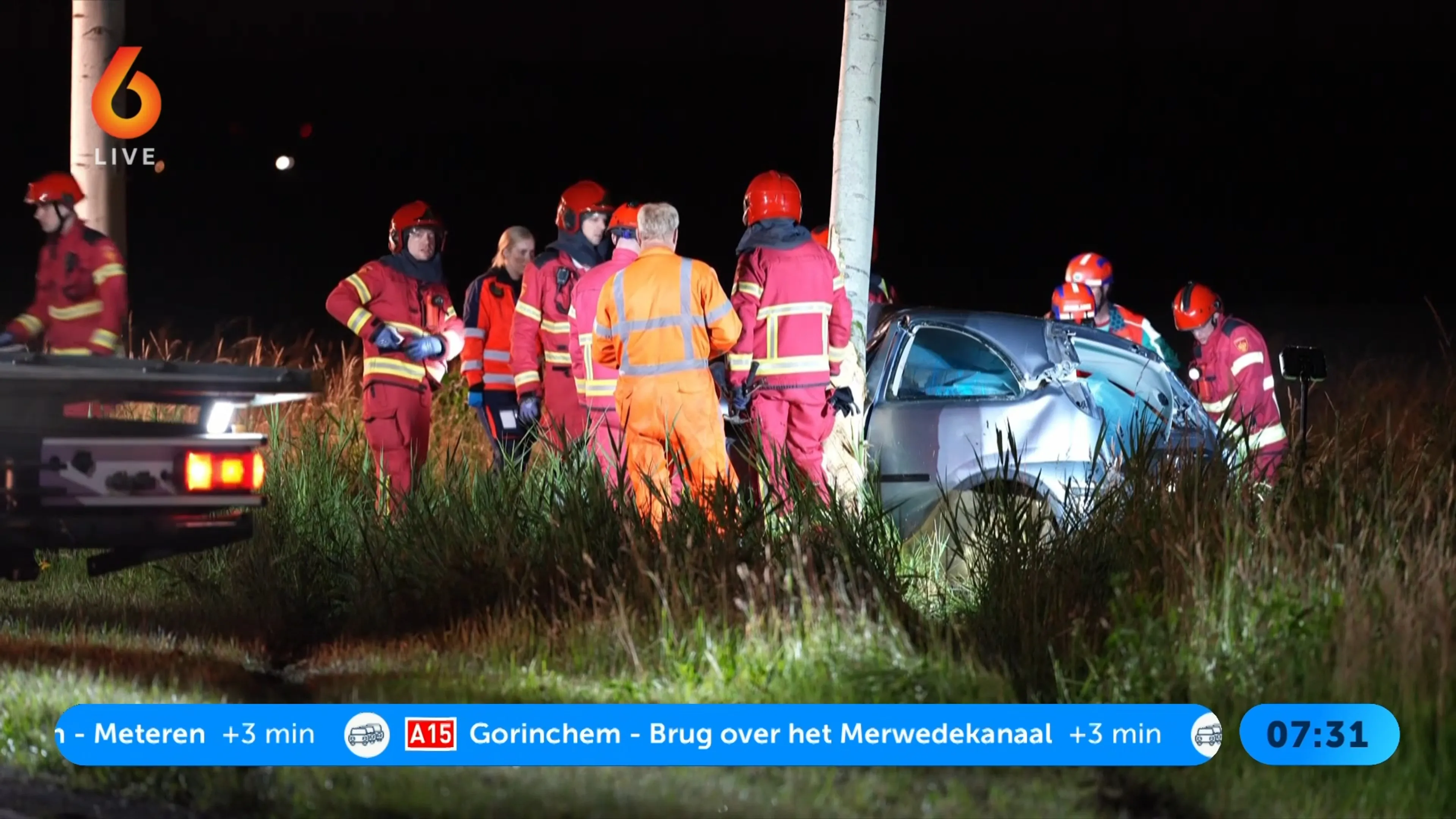 Persoon bekneld na ongeluk in Veendam