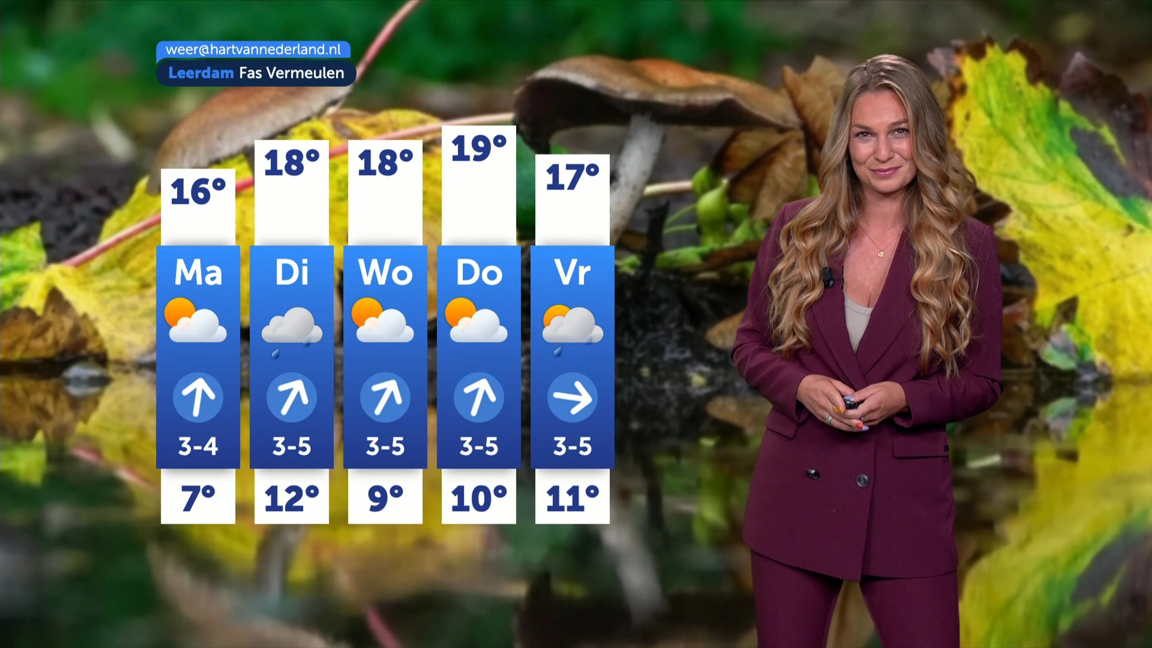 Weerbericht zondag 11 oktober 2026