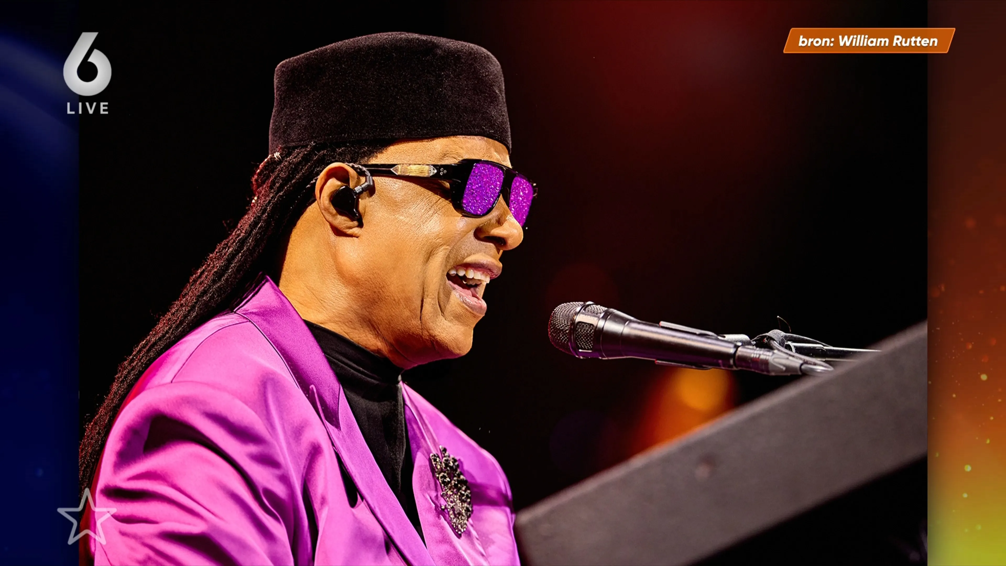 Stevie Wonder treedt op in de ZiggoDome in Amsterdam