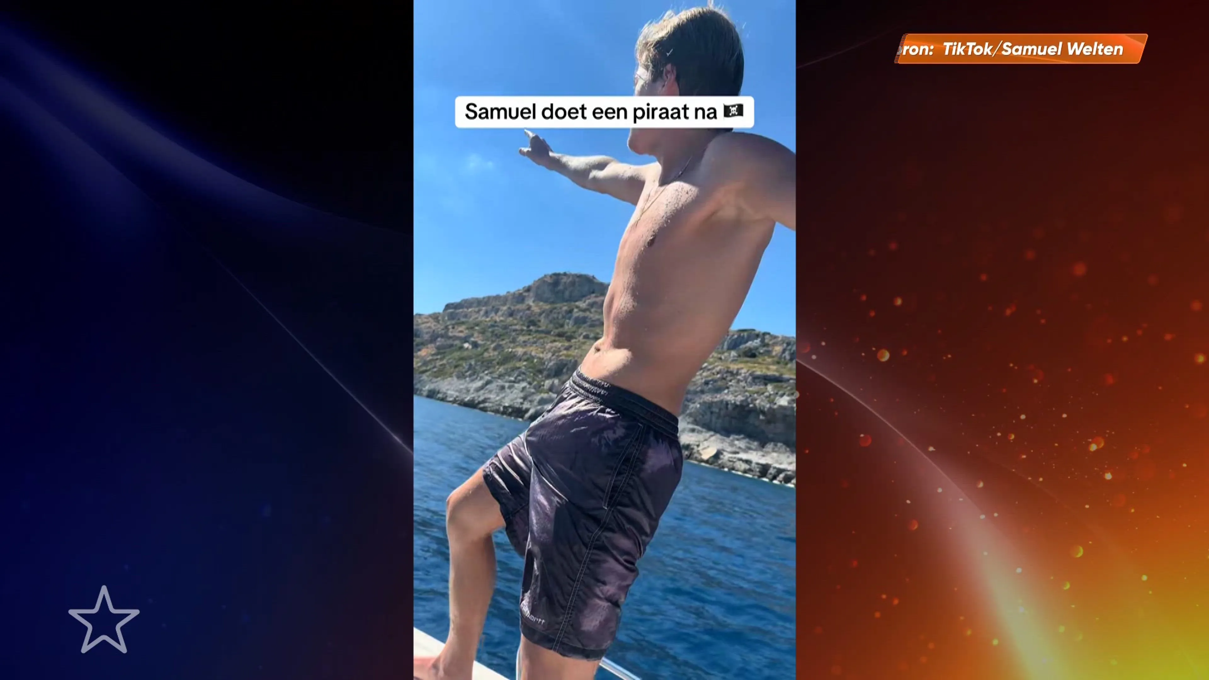 ‘Pikante’ beelden van Samuel Welten in strakke zwembroek gaan viral op TikTok: ‘Wat een reacties’