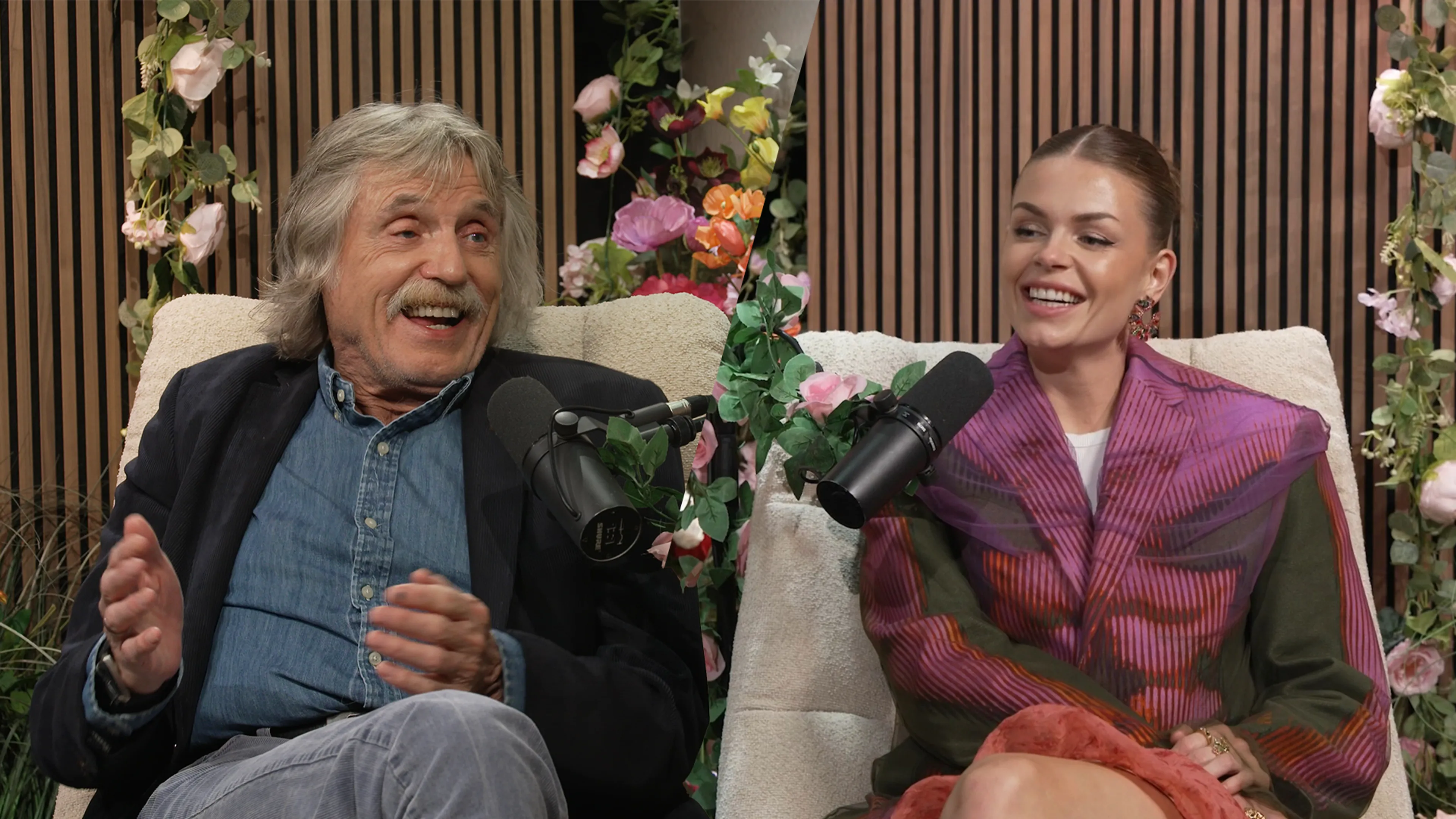 Johan na podcast met Davina Michelle: 'Je hebt me verleid om een andere Johan Derksen te zijn!'