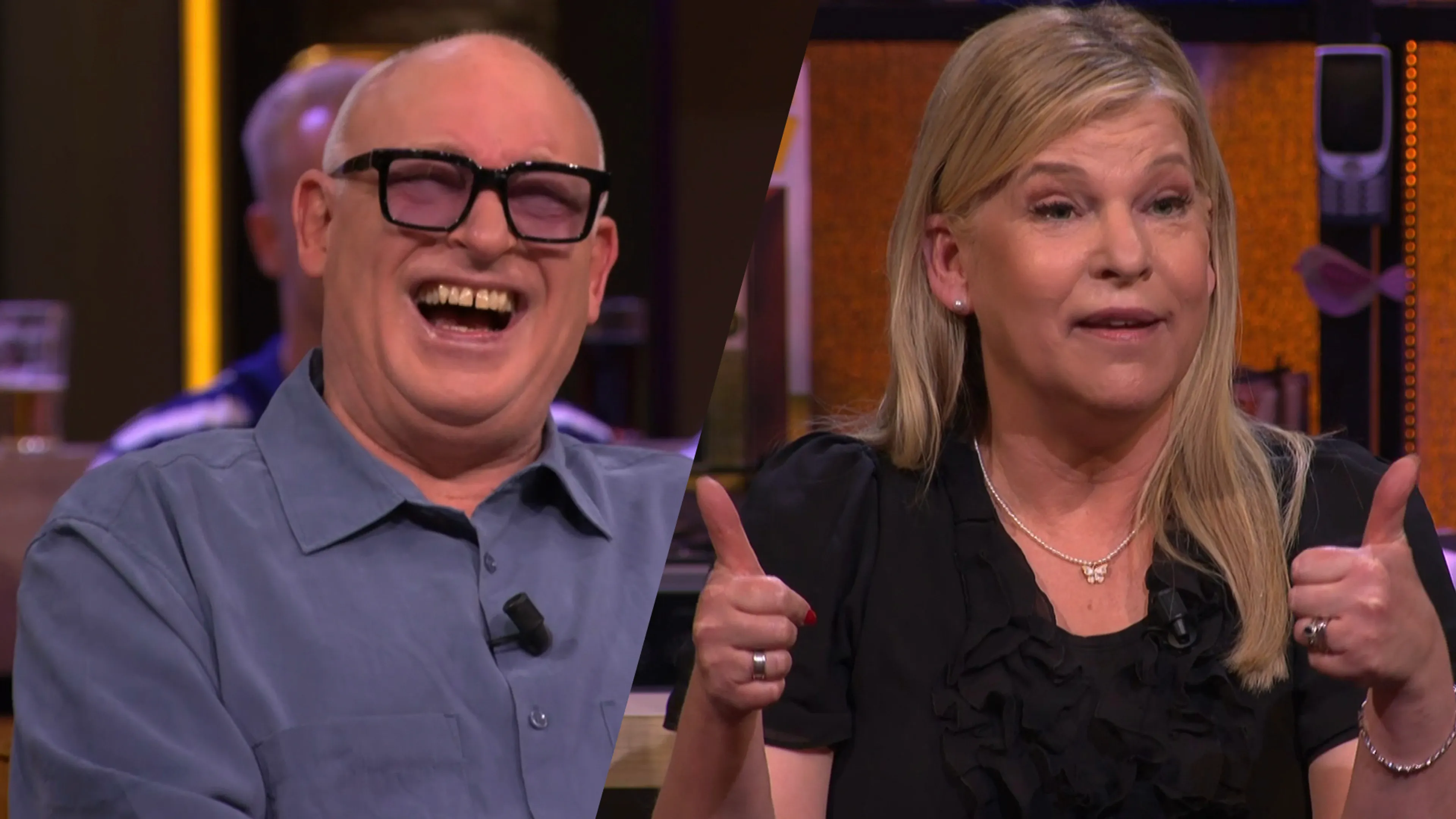 Tina Nijkamp tipt gele bril van 2,99; René an der Gijp: ‘Die winkel krijgt het morgen druk!’