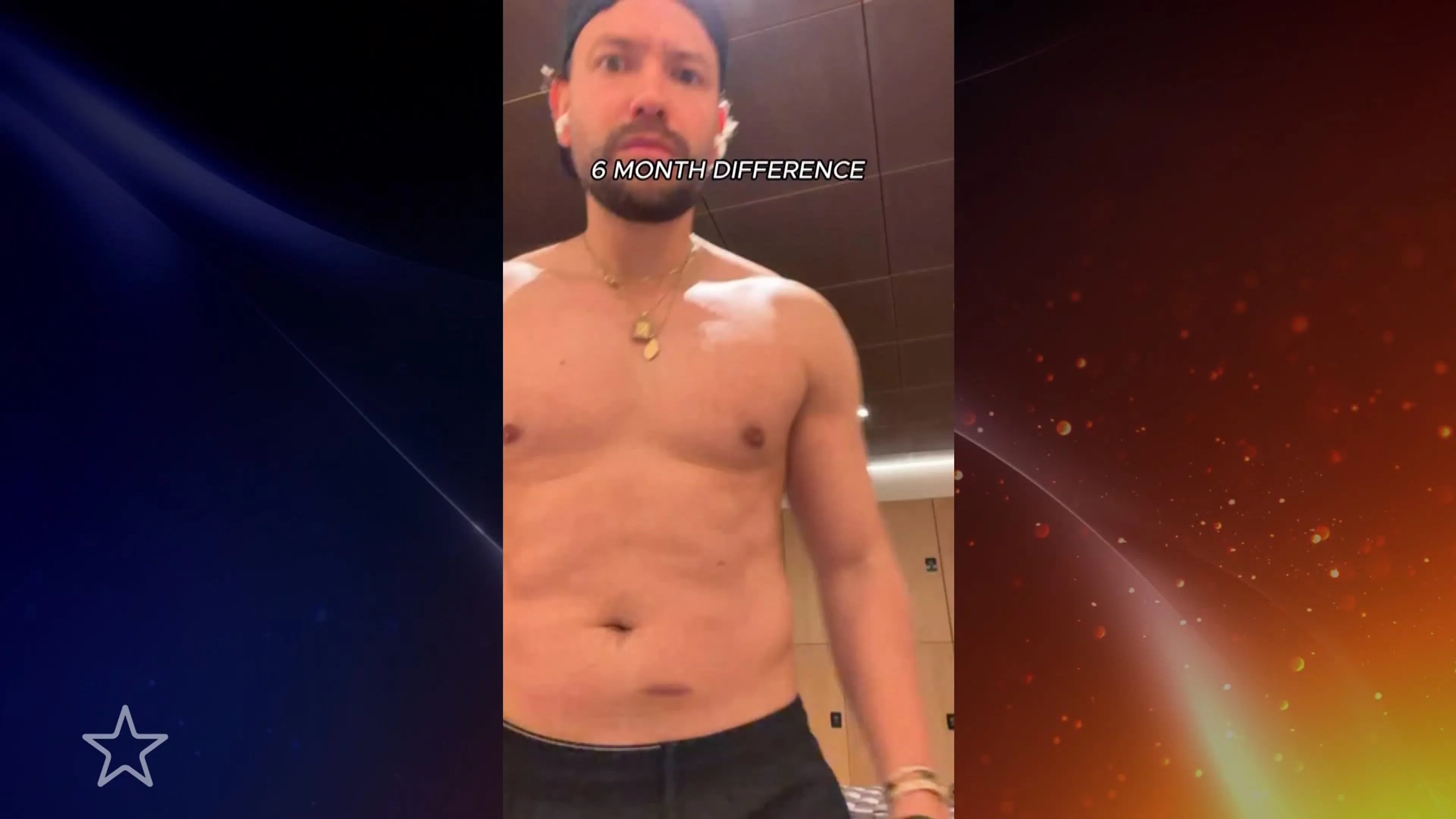 Rolf Sanchez toont sixpack