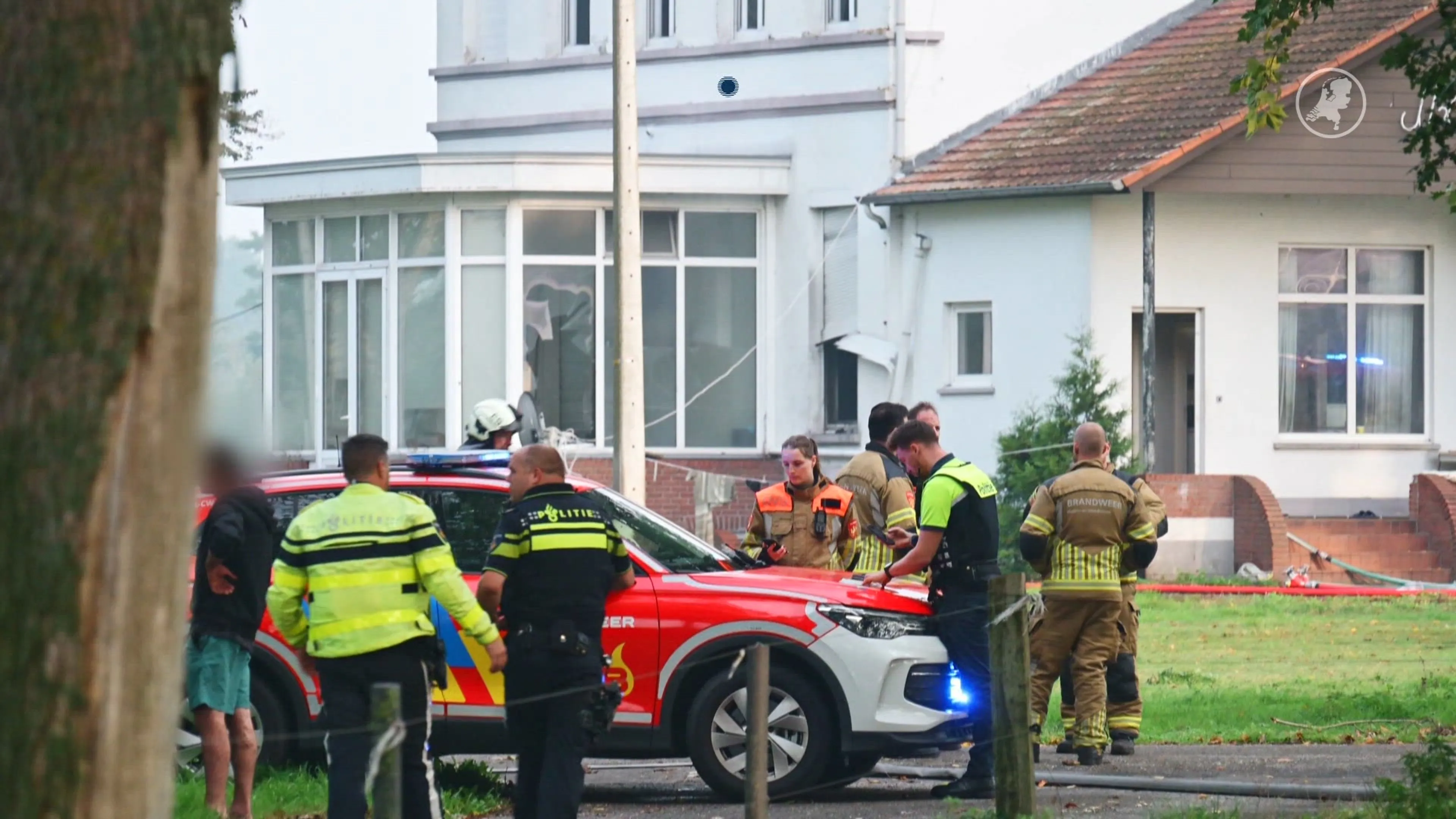 Dode bij brand in huis op grens met België