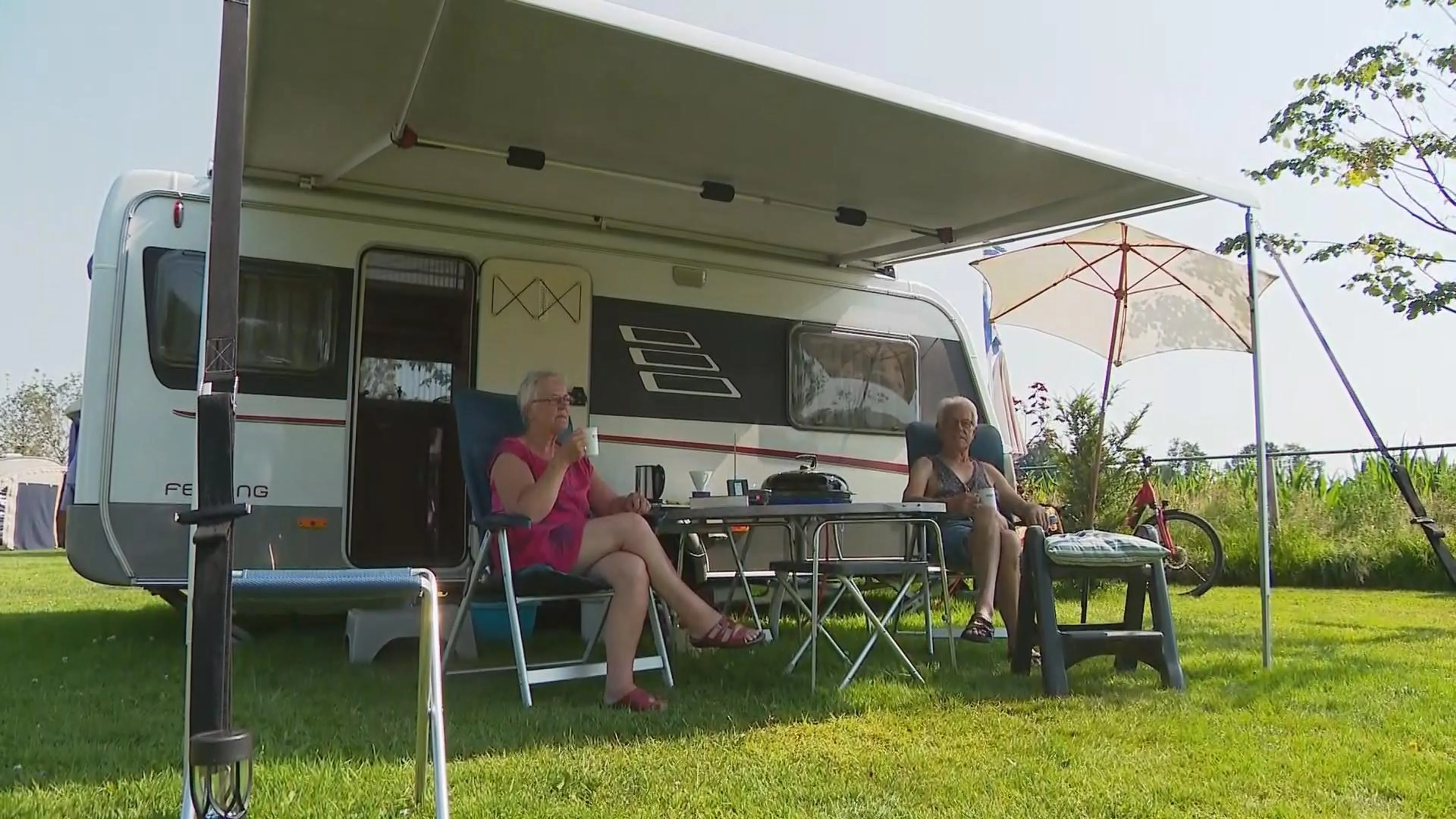 Geen krijsende kinderen op deze camping, maar een oase van rust
