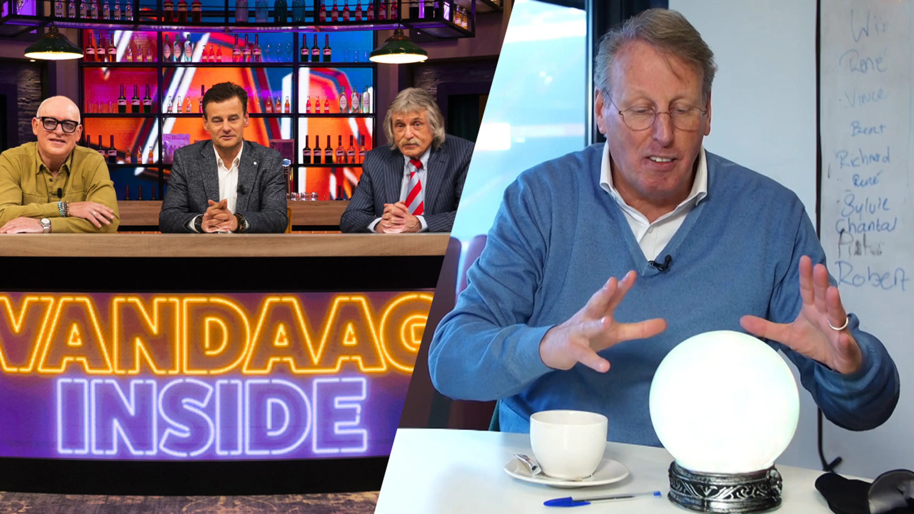 Chris kijkt in glazenbol naar Vandaag Inside: ‘Ze gaan nog twee jaar extra door!’