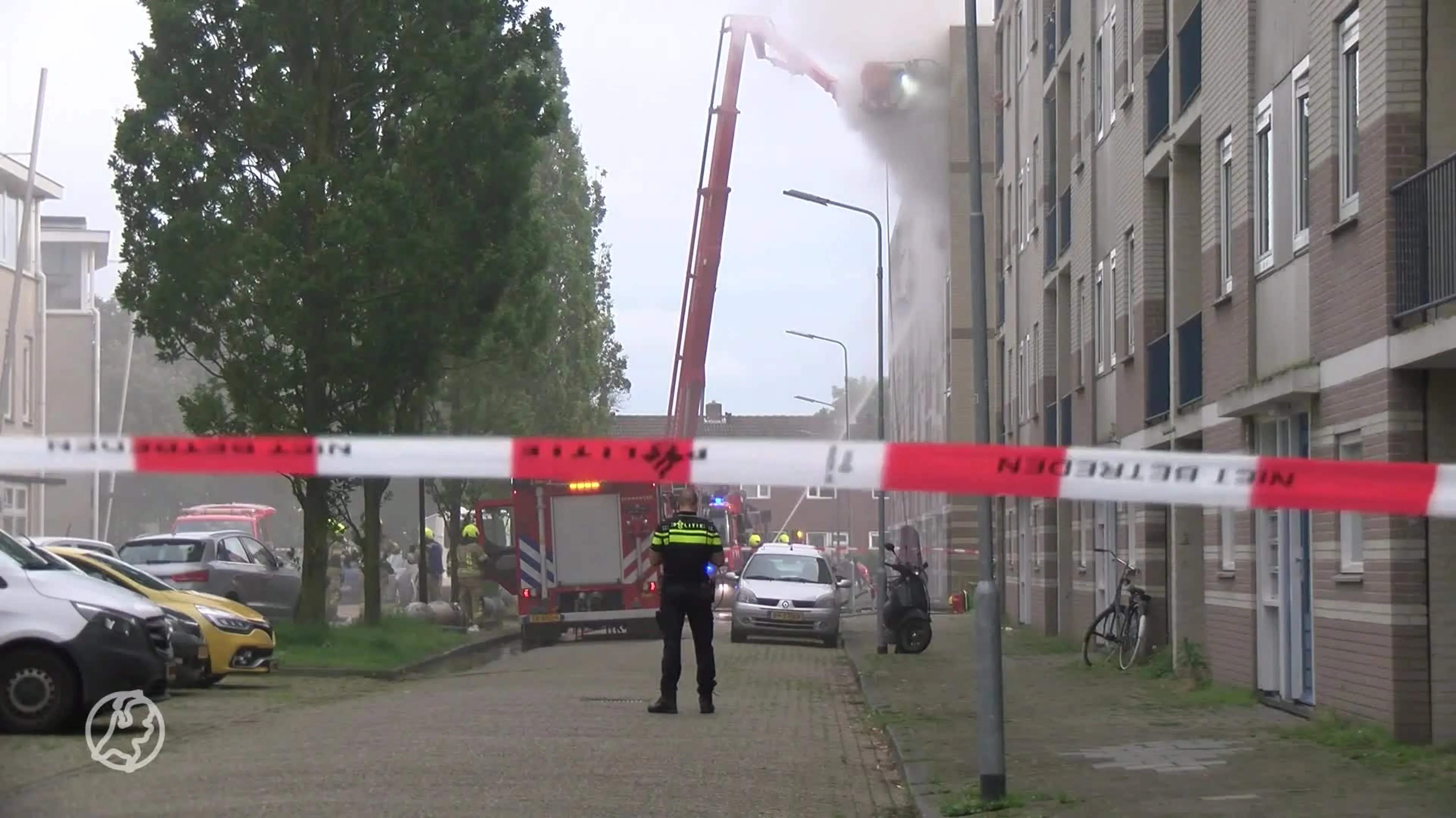 Grote brand in flatgebouw Vlissingen, twee mensen gered