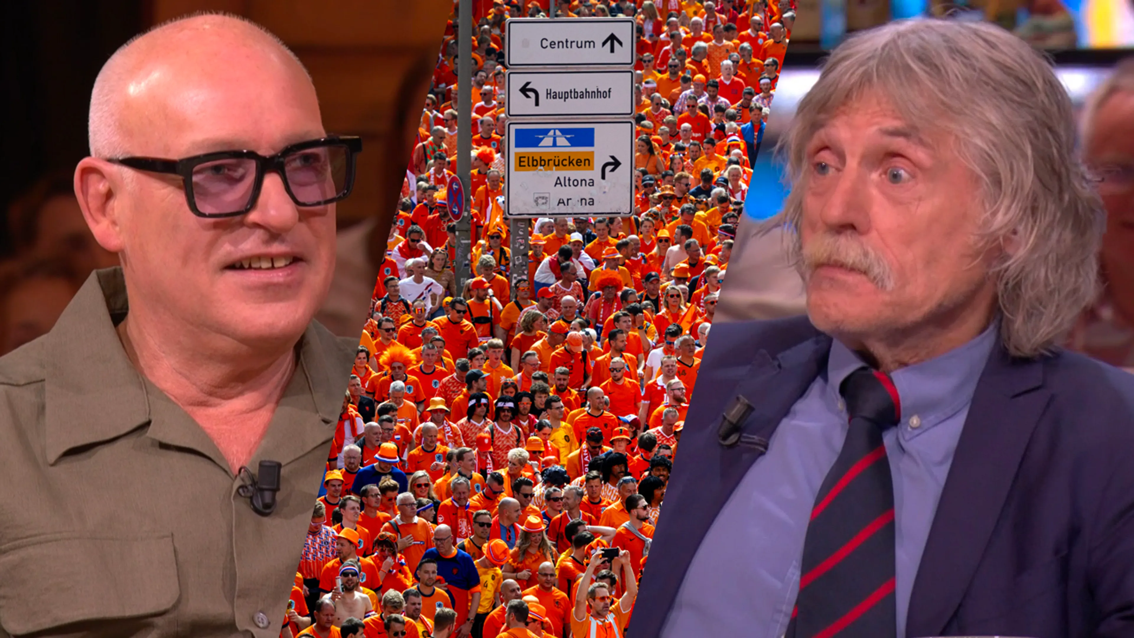 Johan en René onder de indruk van Oranje-supporters: 'Imponerend!'